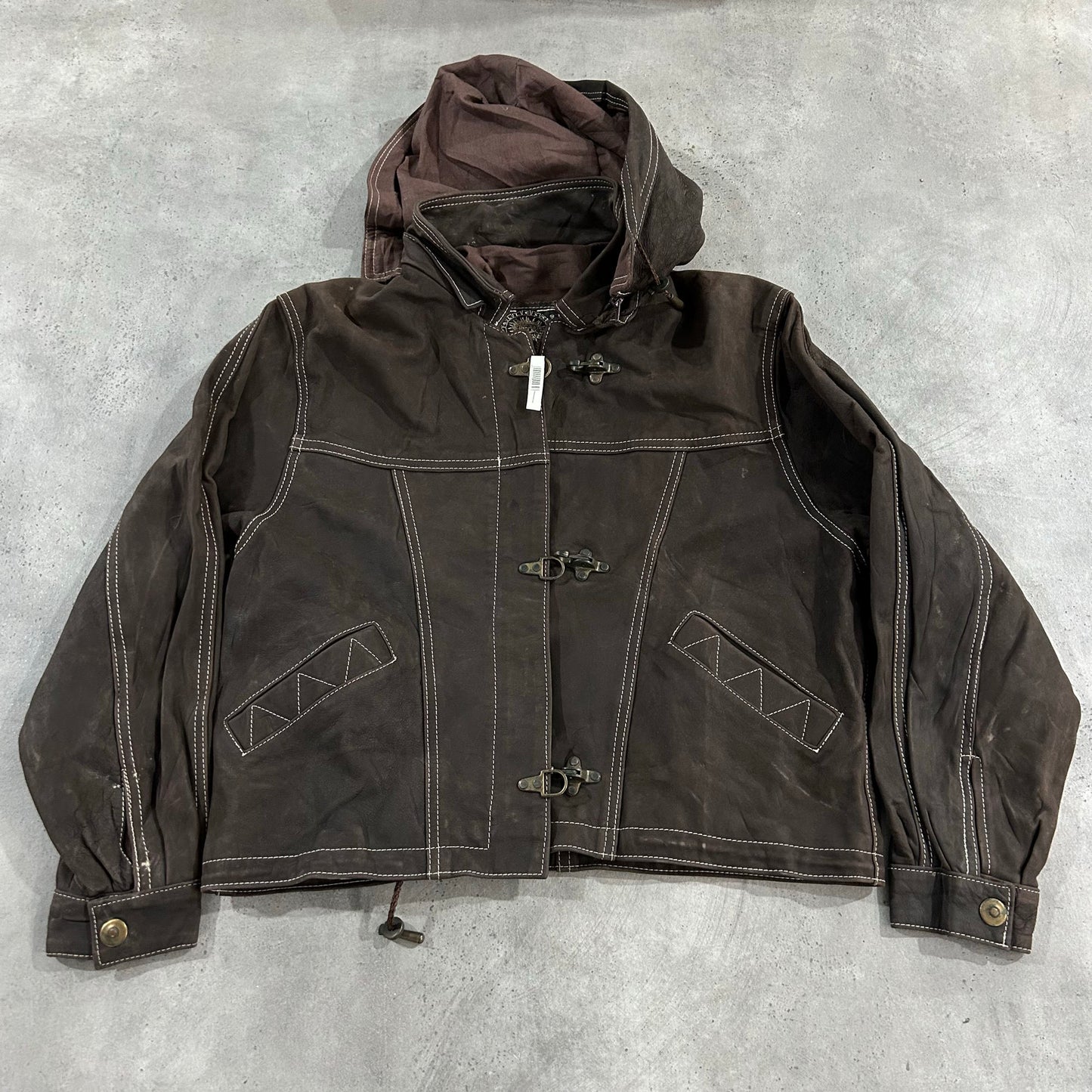 Vintage 70s-90s France Workwear Leather Jackets