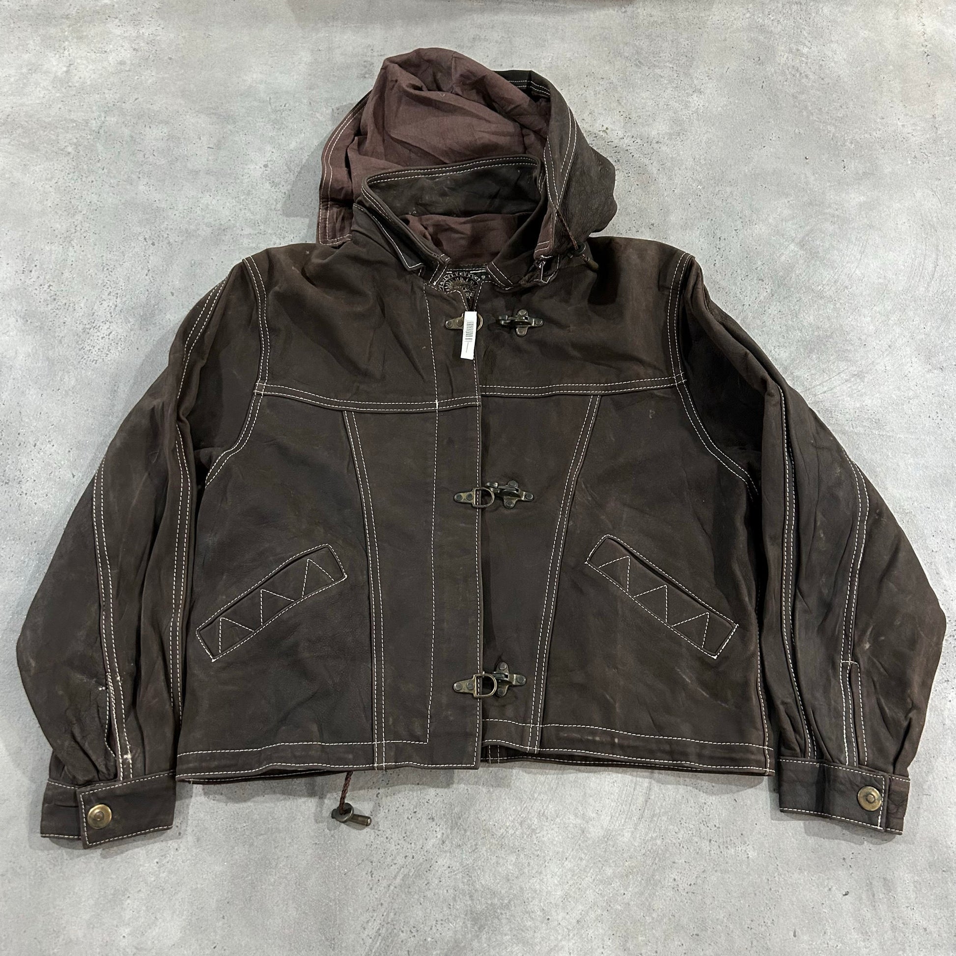 Vintage 70s-90s France Workwear Leather Jackets