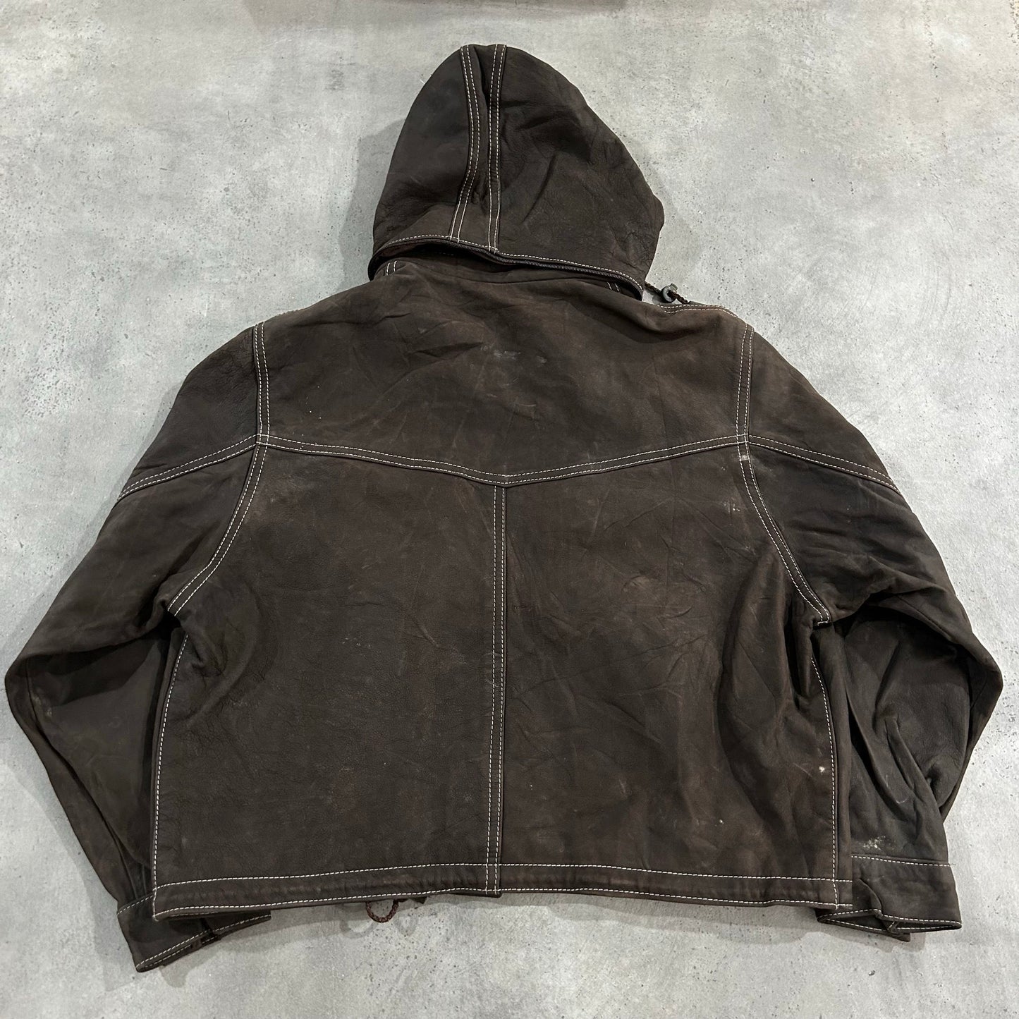 Vintage 70s-90s France Workwear Leather Jackets