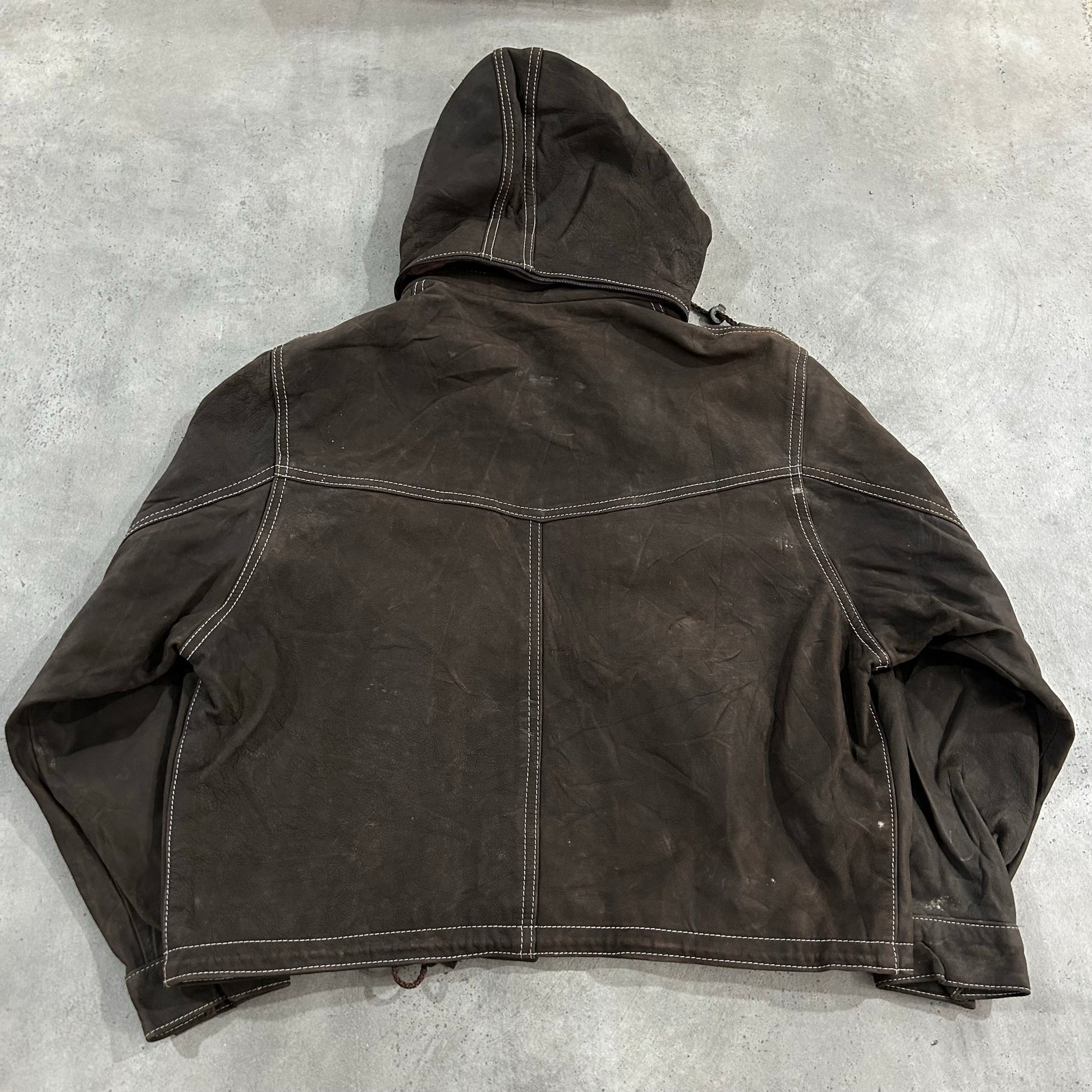 Vintage 70s-90s France Workwear Leather Jackets