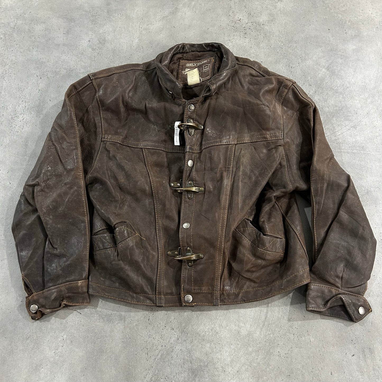 Vintage 70s-90s France Workwear Leather Jackets