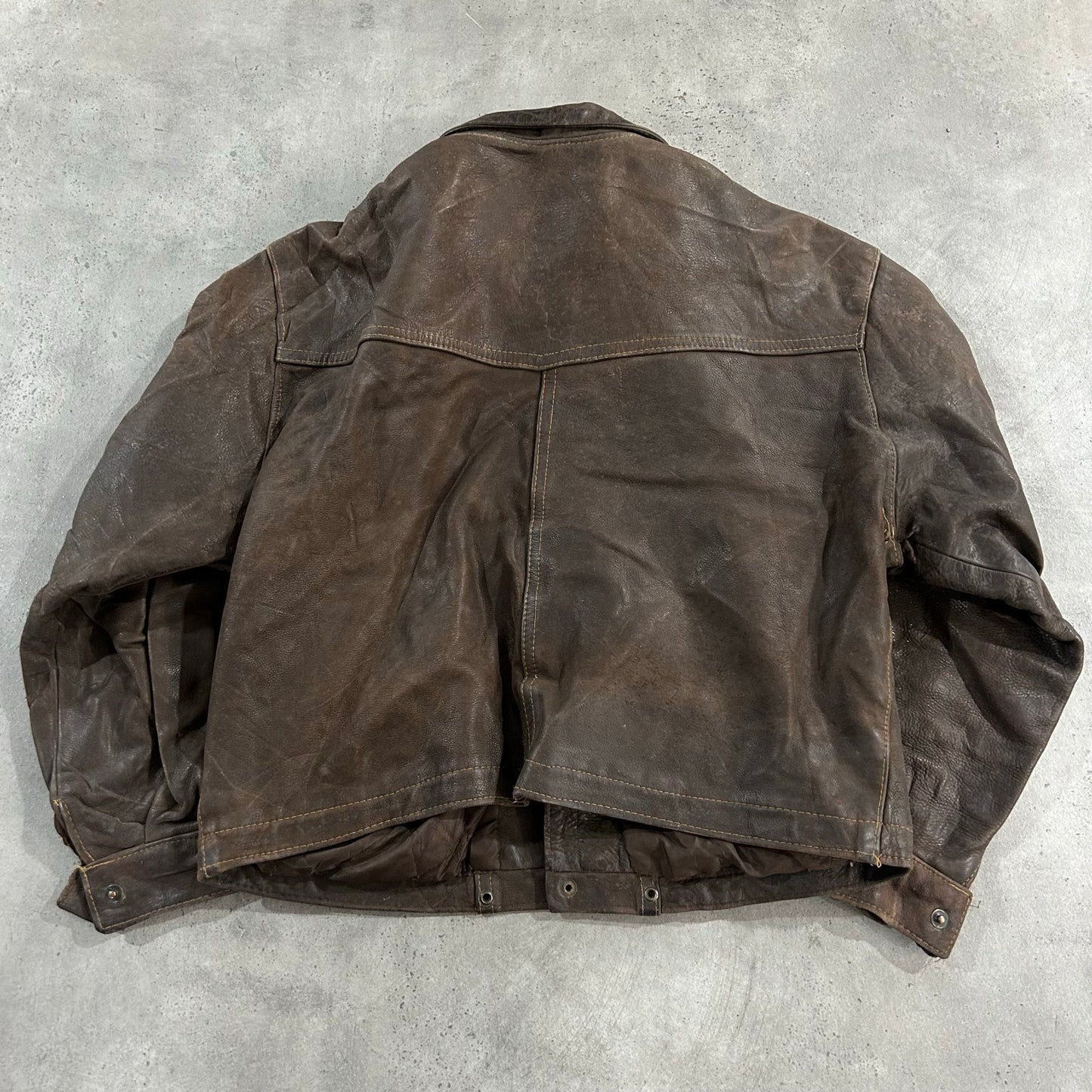 Vintage 70s-90s France Workwear Leather Jackets
