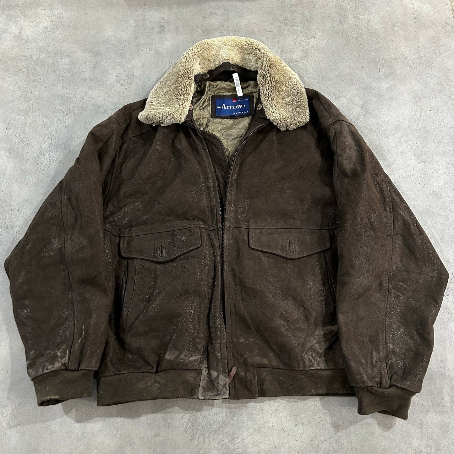 Vintage 70s-90s Arrow Military Flight Leather Jackets