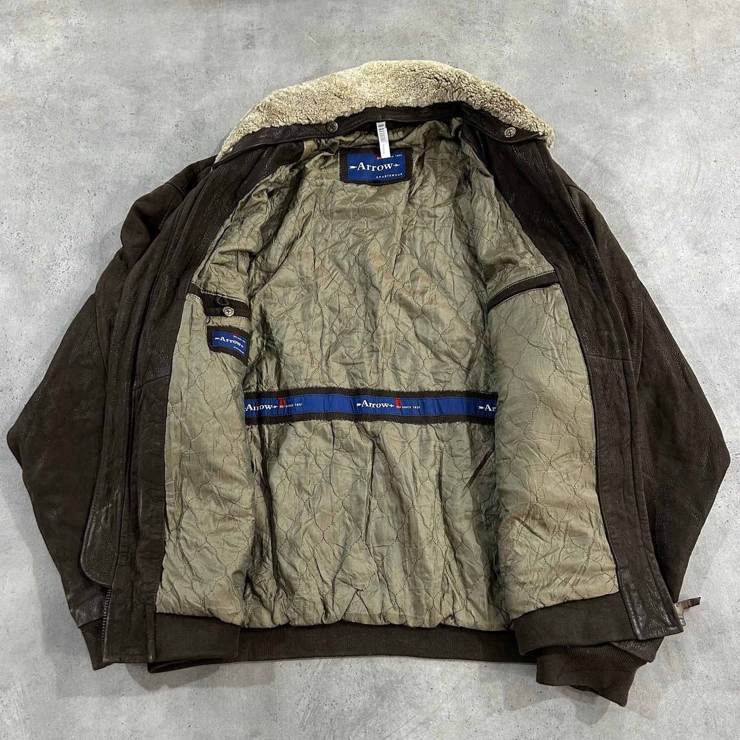 Vintage 70s-90s Arrow Military Flight Leather Jackets