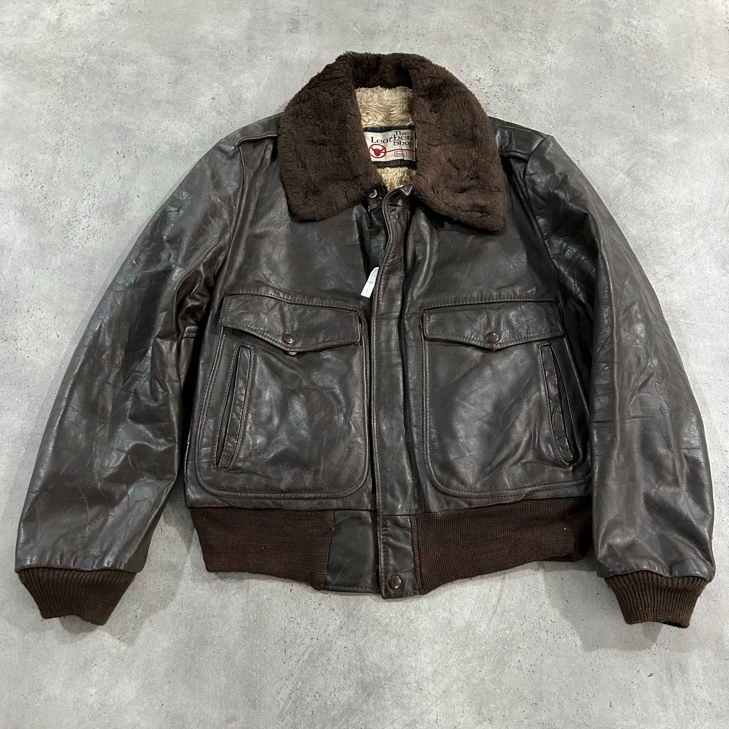 Vintage 70s-90s USA Sears Military Flight Leather Jackets