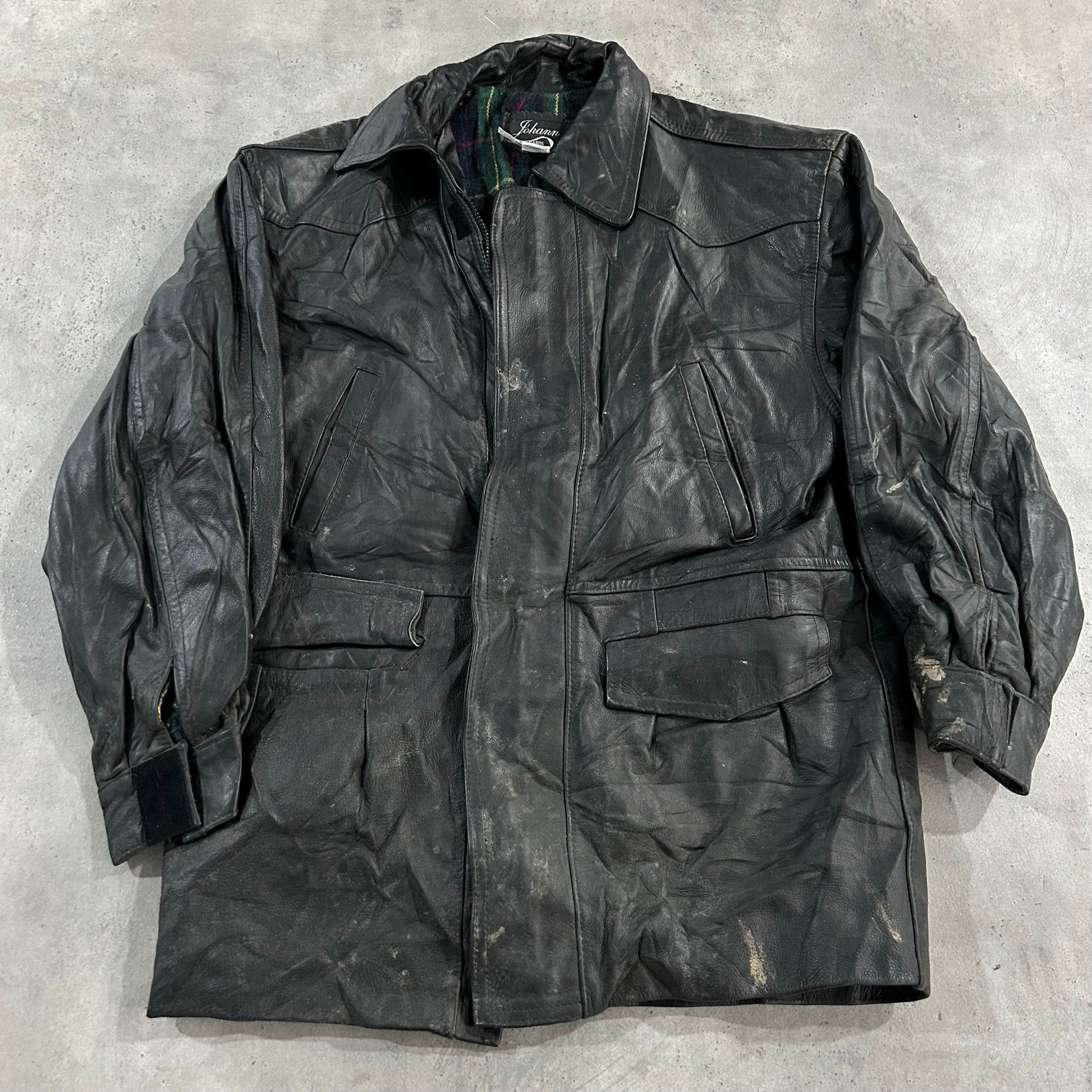 Vintage 70s-90s France Mid-Length Leather Jackets