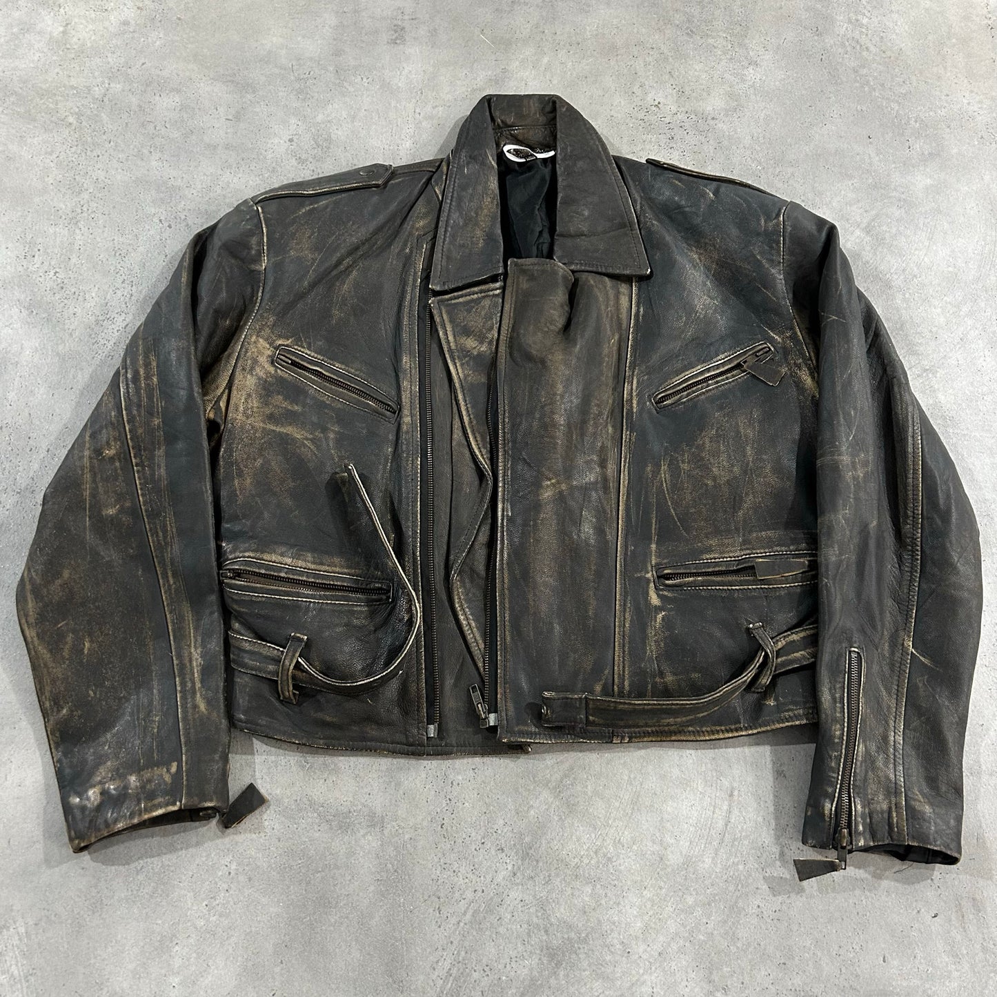 Vintage 70s-90s Germany Double Rider Leather Jackets