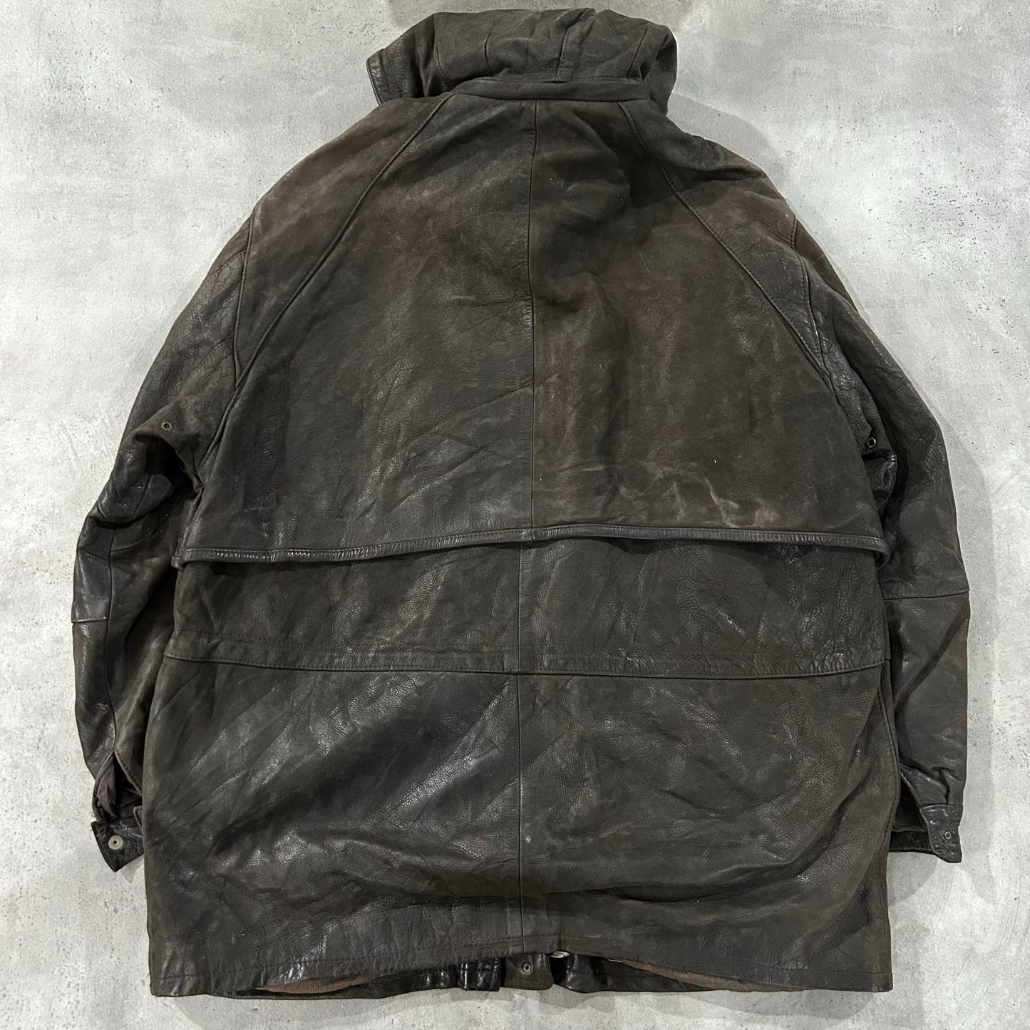 Vintage 70s-90s France Workwear Mid-Length Leather Jackets