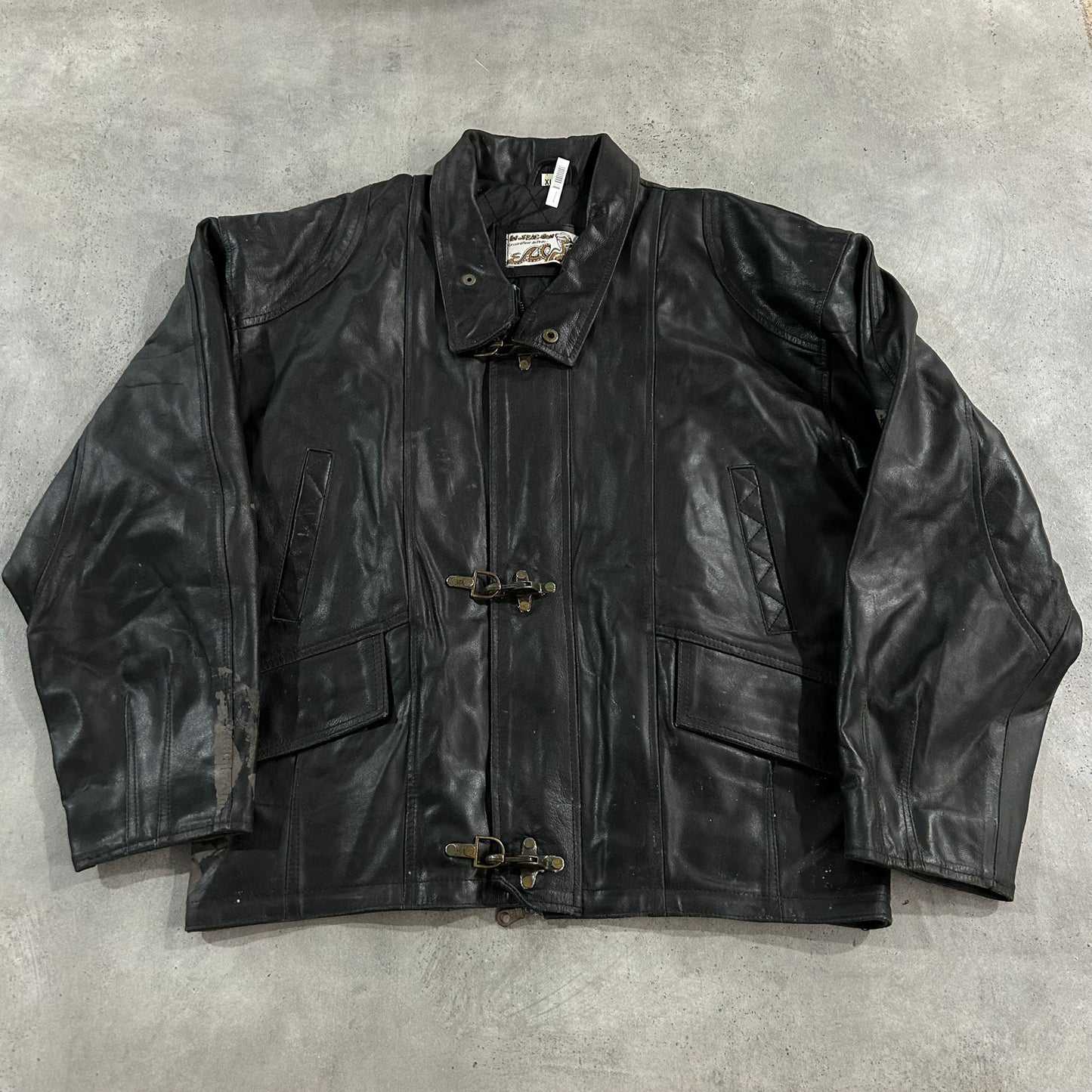 Vintage 70s-90s France Workwear Leather Jackets
