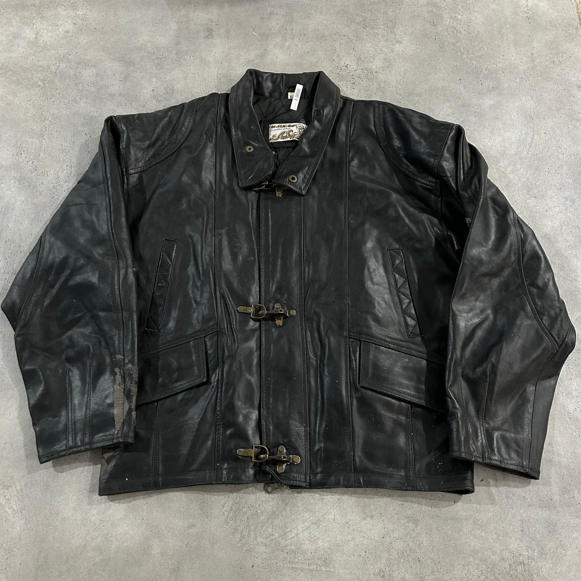 Vintage 70s-90s France Workwear Leather Jackets