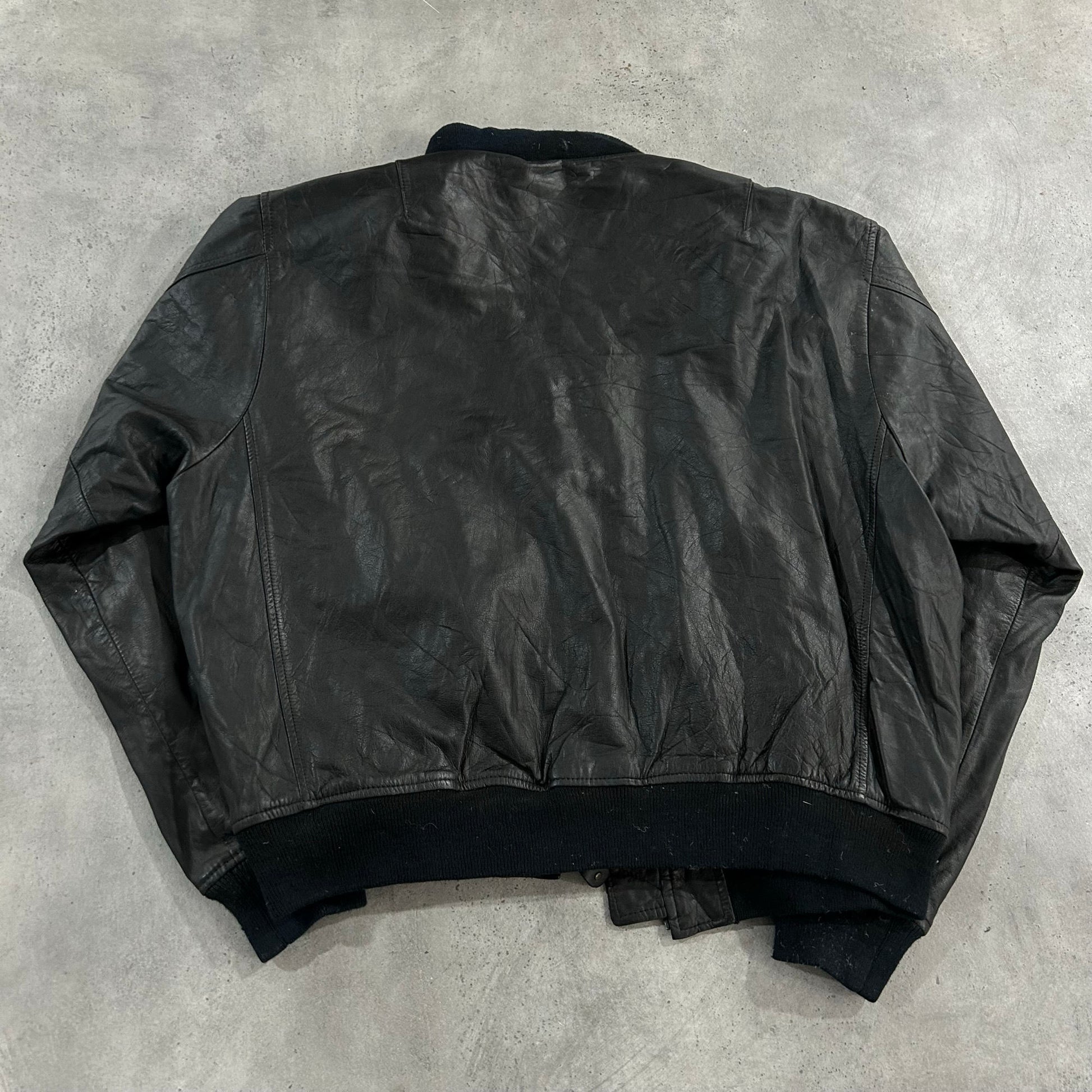 Vintage 70s-90s France Chevignon Military Flight Leather Jackets