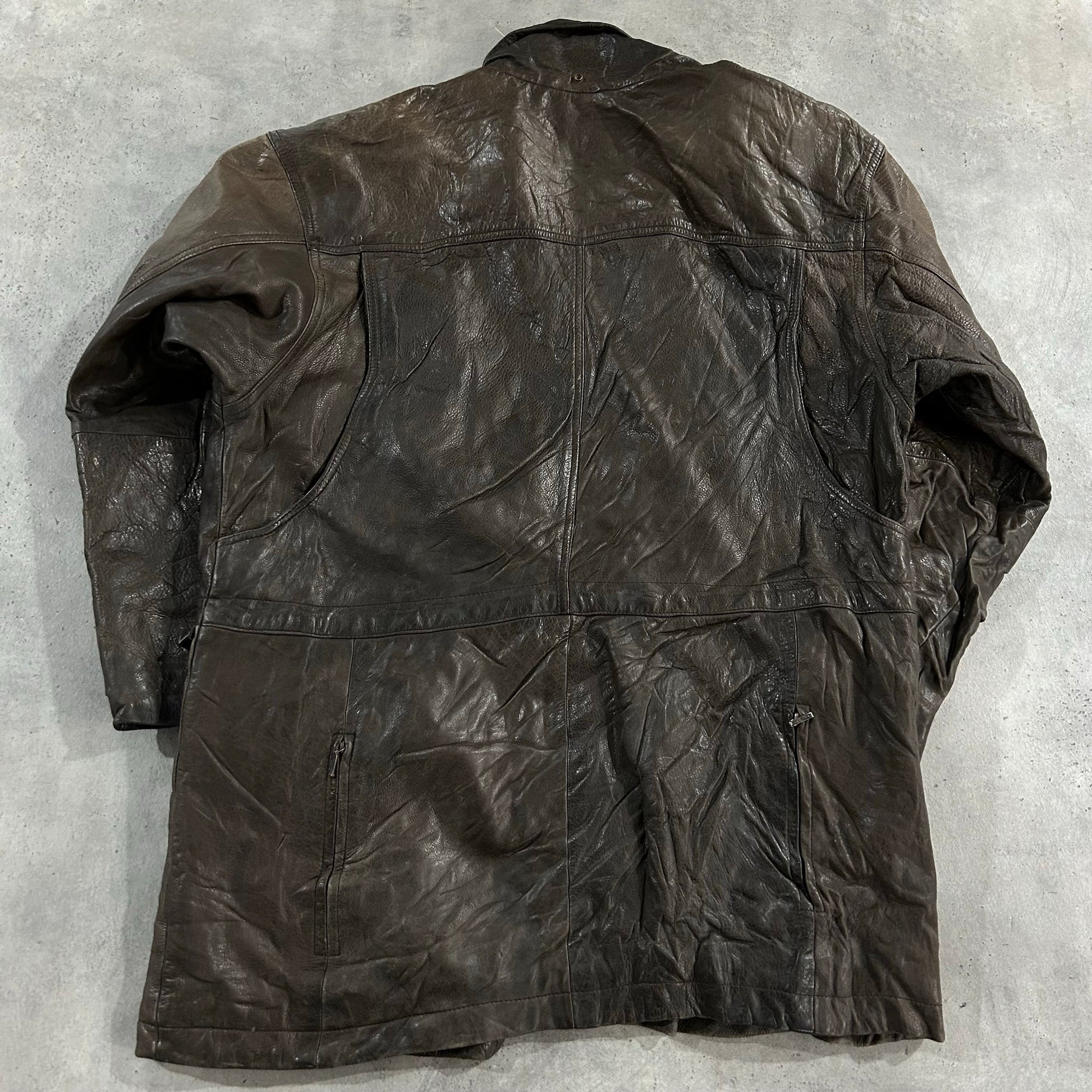 Vintage 70s-90s France Workwear Mid-Length Leather Jackets