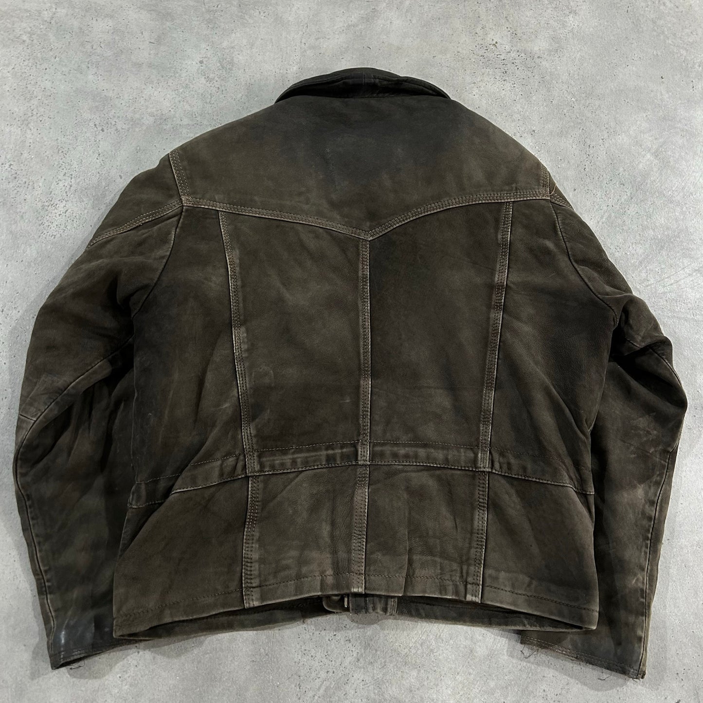 Vintage 70s-90s France Workwear Leather Jackets