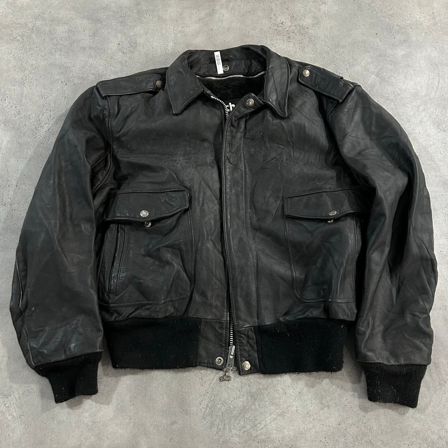 Vintage 70s-90s USA Schott Military A-2 Leather Jackets