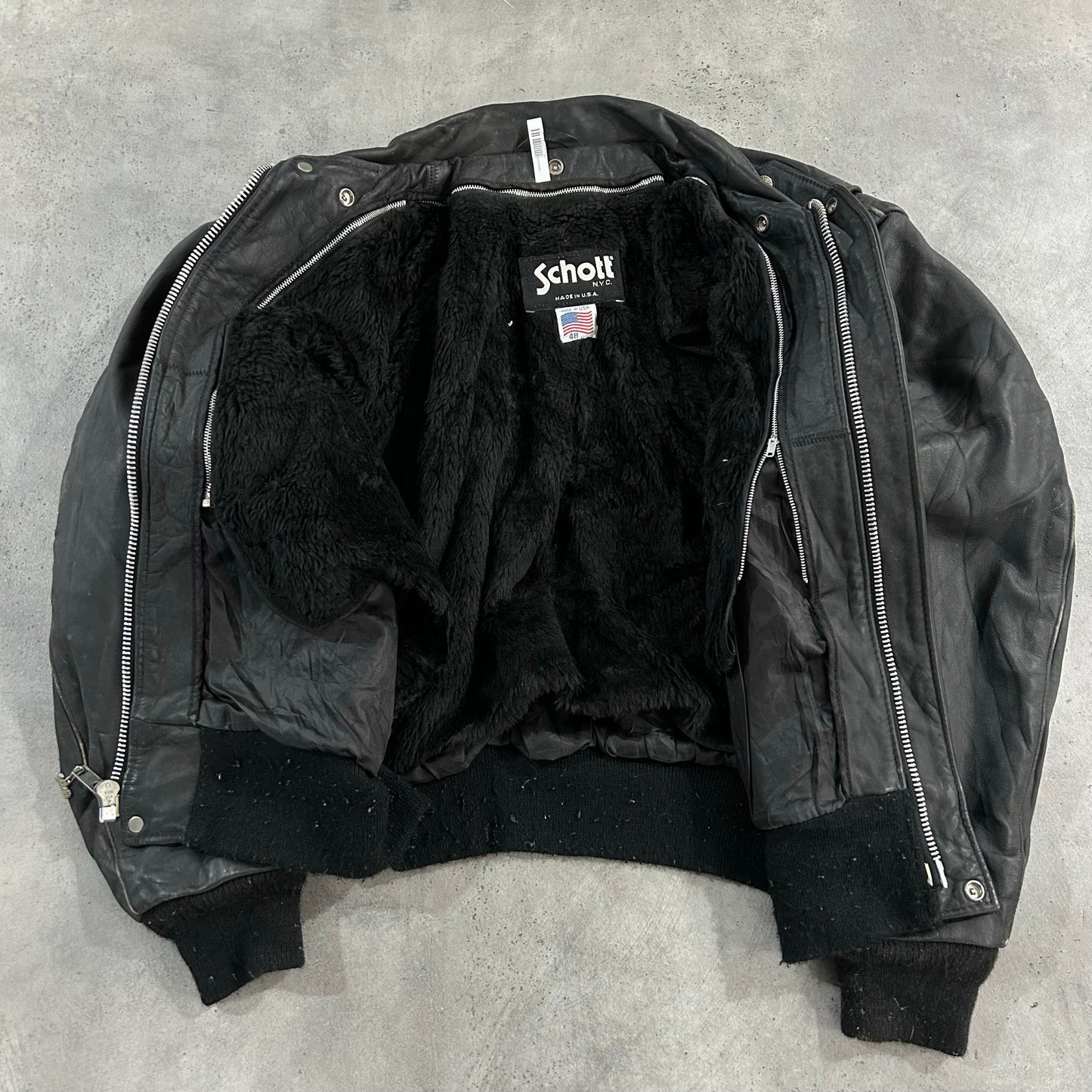 Vintage 70s-90s USA Schott Military A-2 Leather Jackets