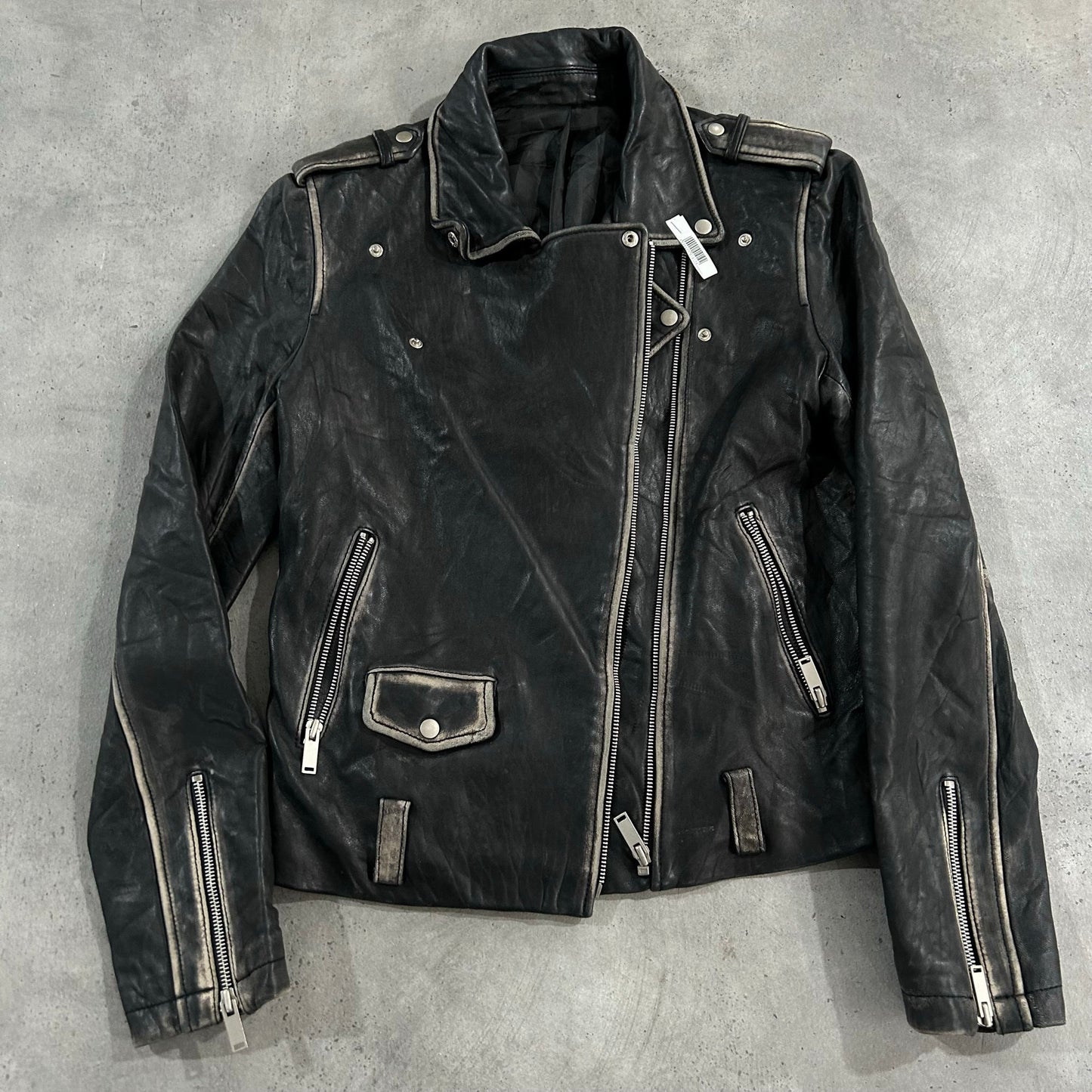 Vintage South Korea Double Rider Leather Jackets