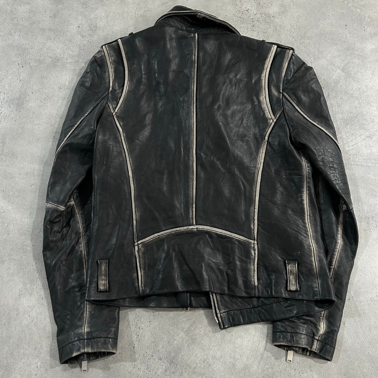 Vintage South Korea Double Rider Leather Jackets