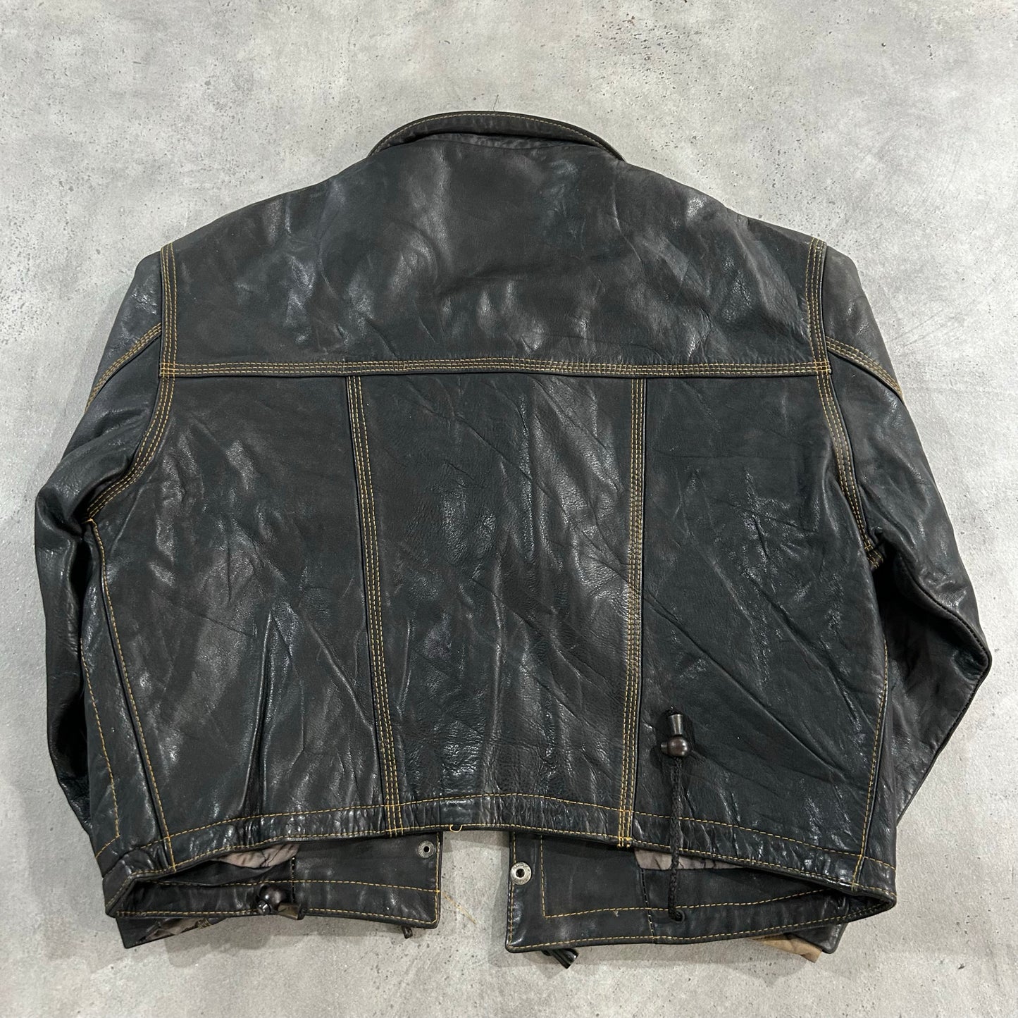 Vintage 70s-90s France Workwear Leather Jackets
