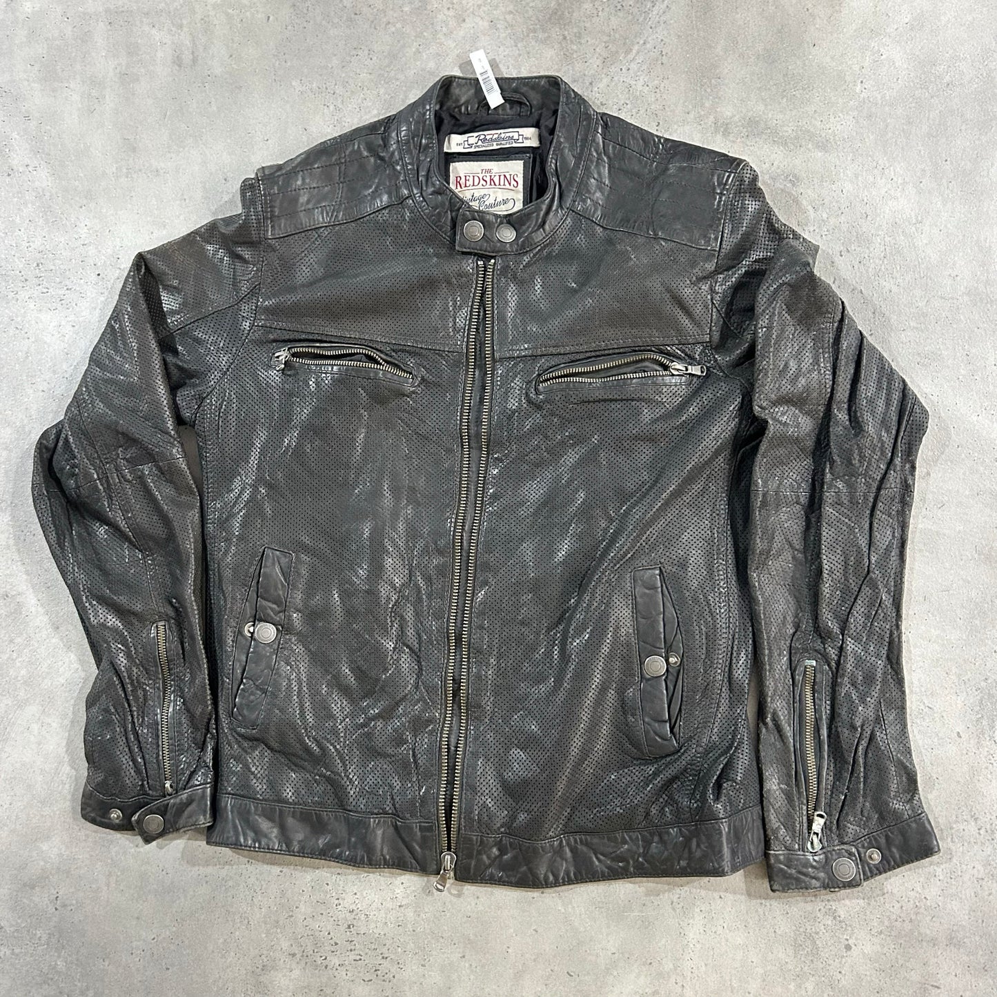 Vintage Redskins Retro Motorcycle Leather Jackets
