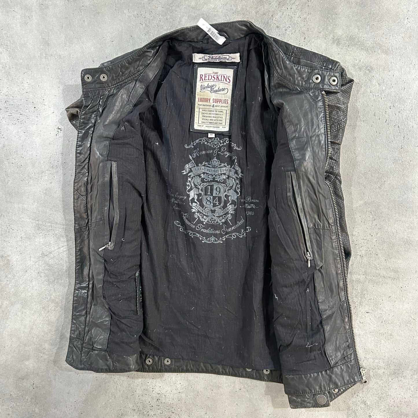 Vintage Redskins Retro Motorcycle Leather Jackets
