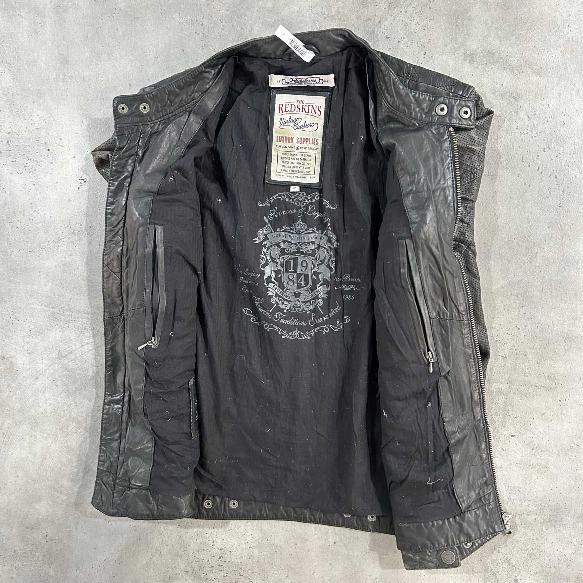 Vintage Redskins Retro Motorcycle Leather Jackets