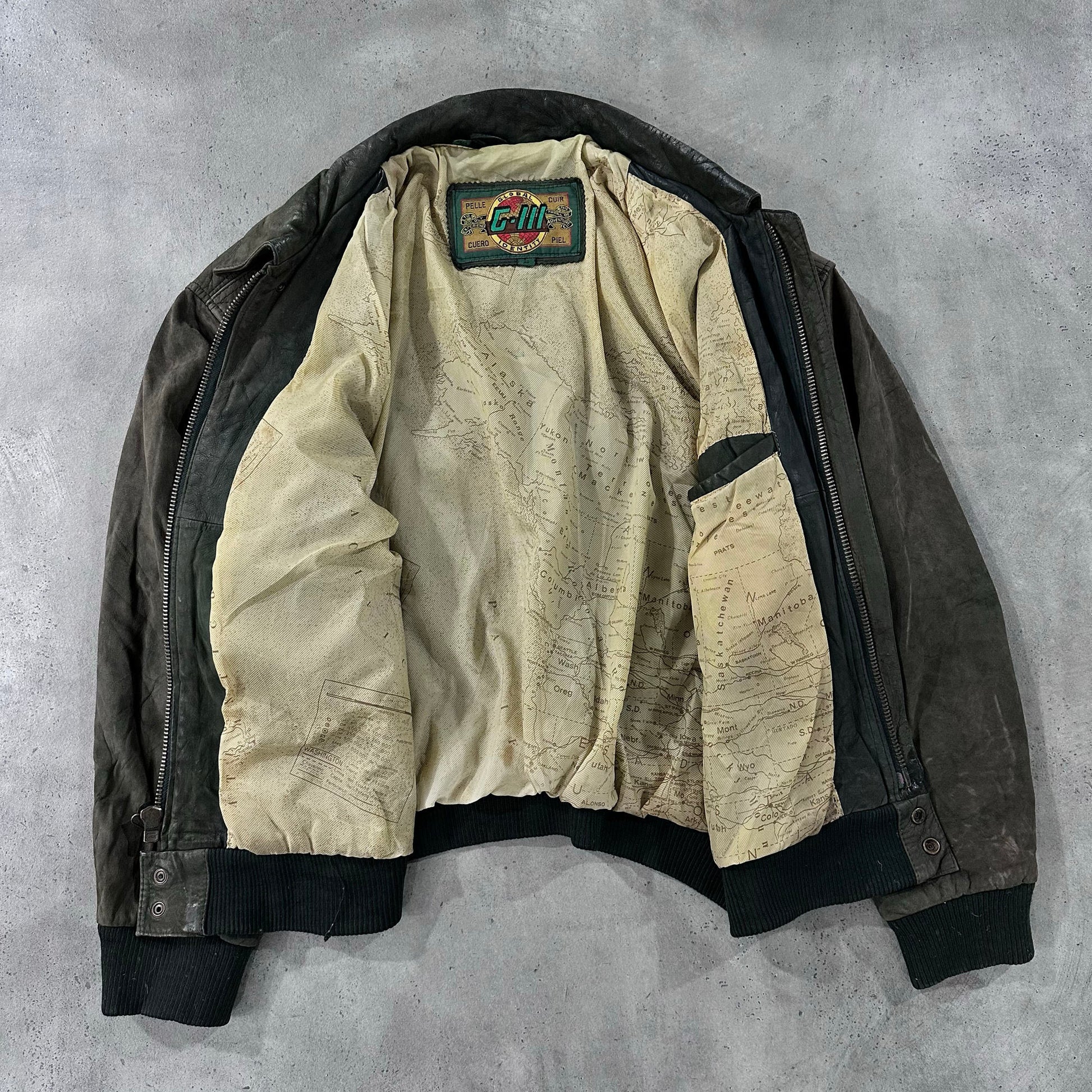 Vintage 70s-90s South Korea Military A-2 Leather Jackets