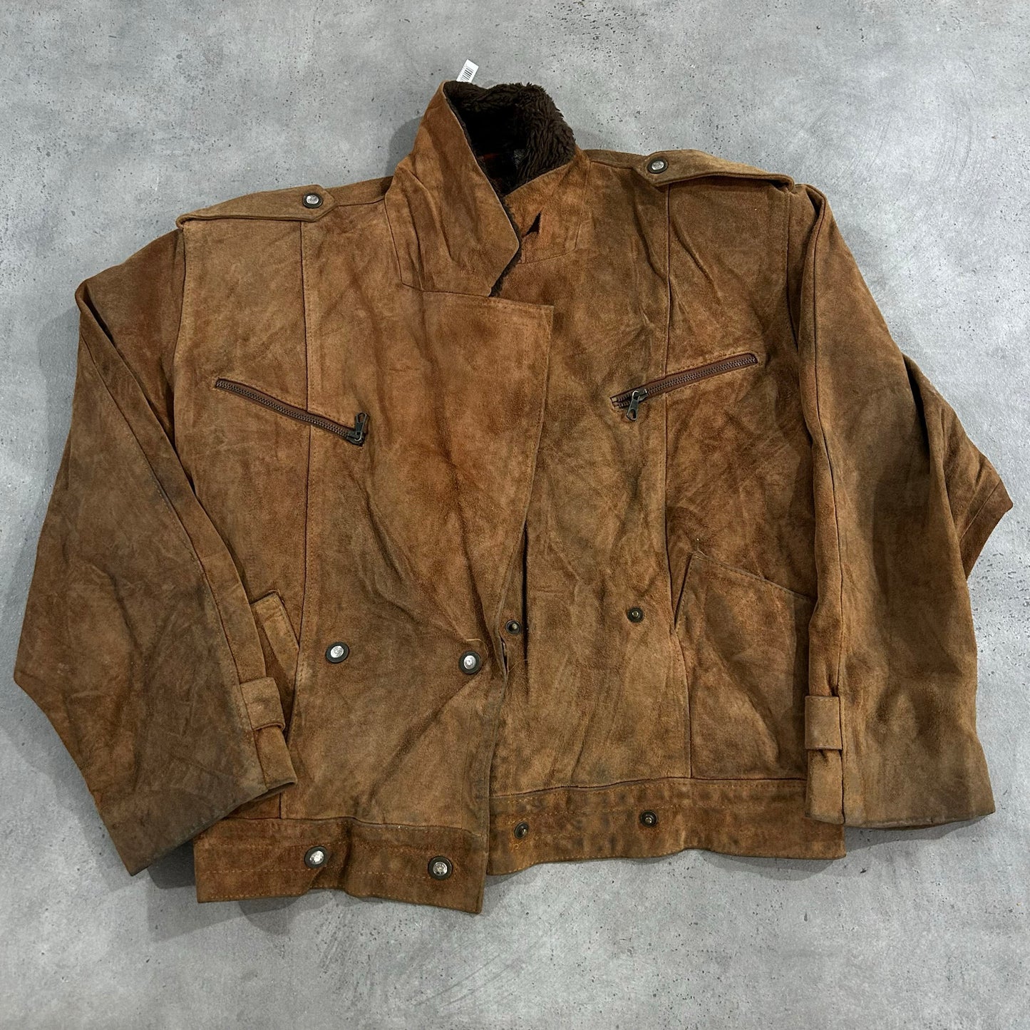 Vintage 70s-90s France Retro Double Rider Leather Jackets