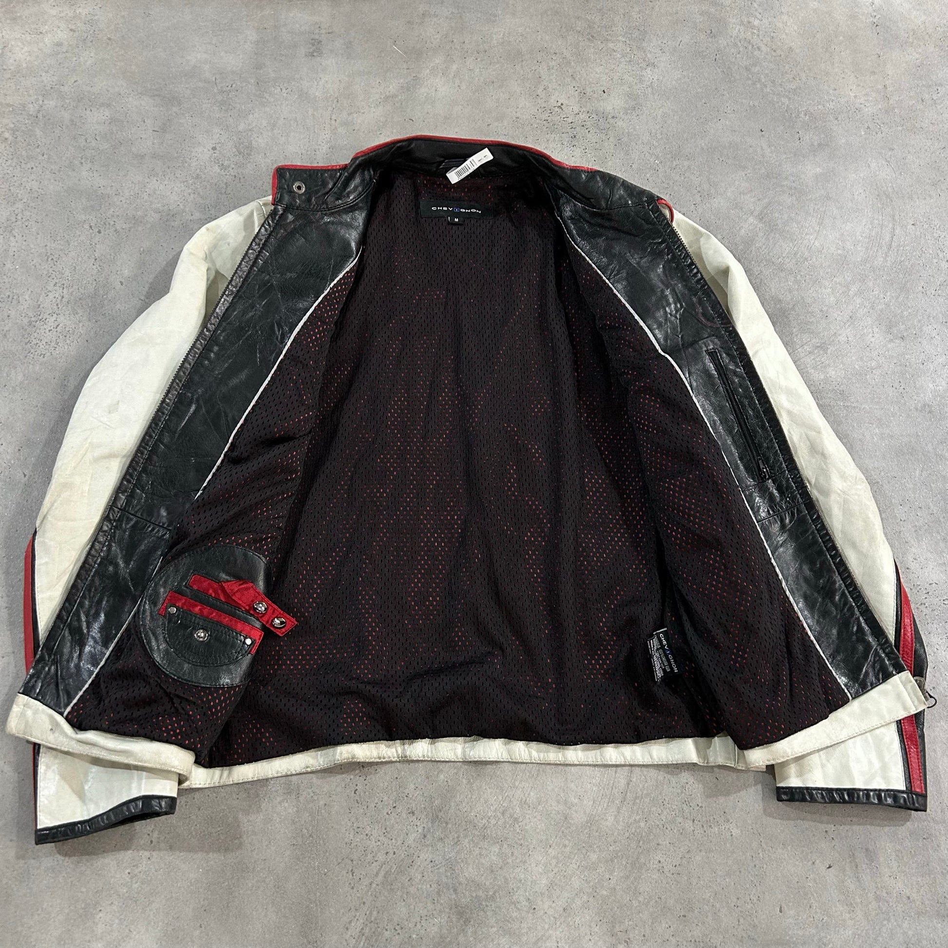 Vintage Chevignon Retro Motorcycle Leather Jackets