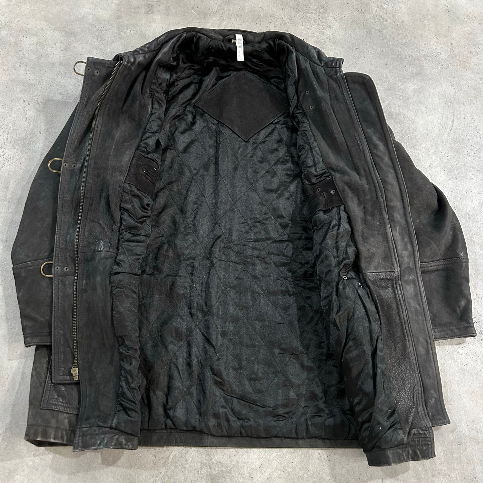 Vintage 70s-90s France Redskins Workwear Mid-Length Leather Jackets