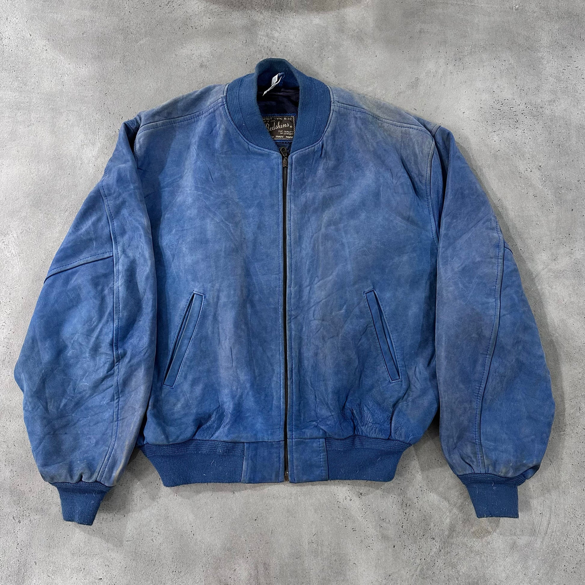 Vintage 70s-90s France Redskins Retro Flight Leather Jackets