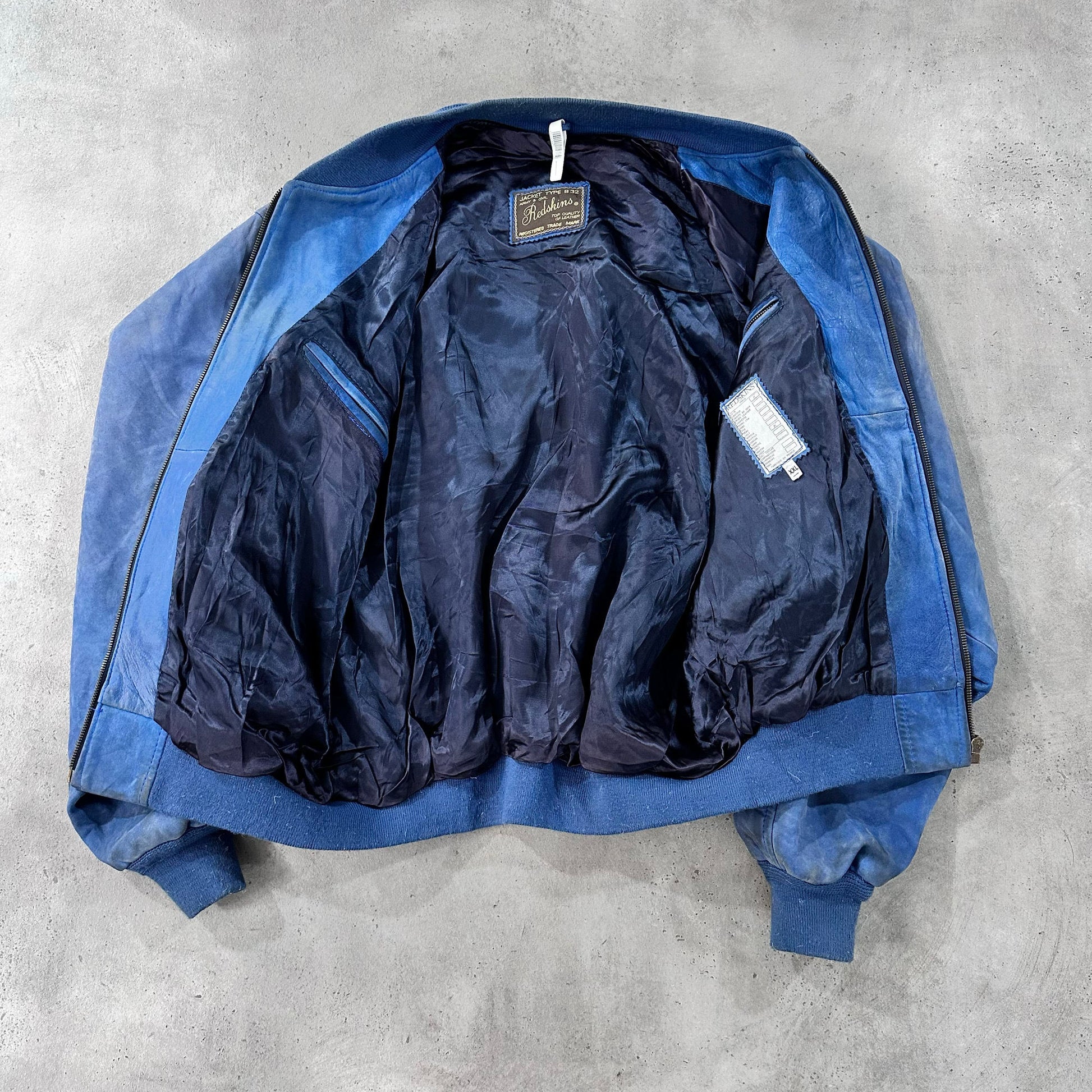 Vintage 70s-90s France Redskins Retro Flight Leather Jackets