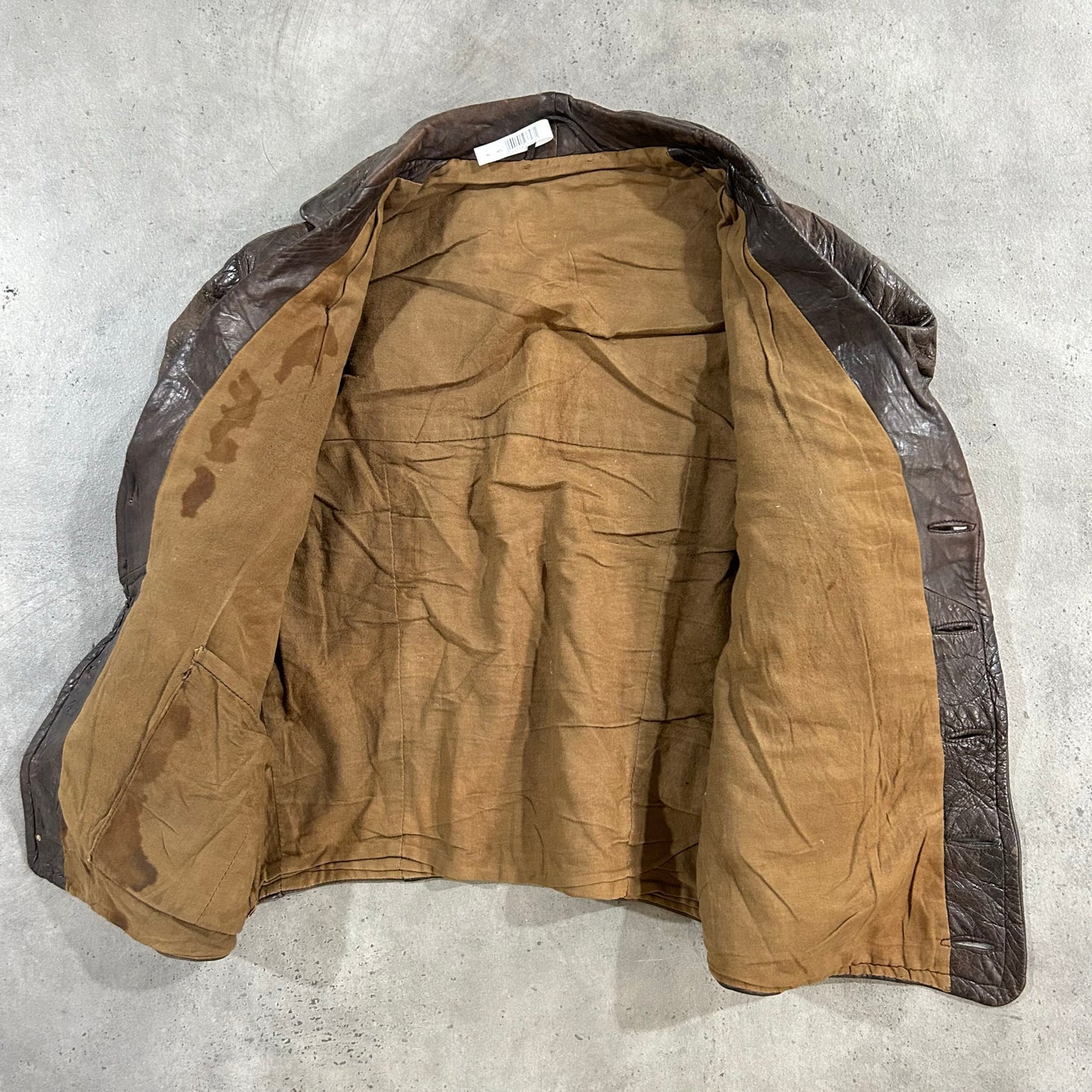Vintage Antique France Workwear Leather Jackets