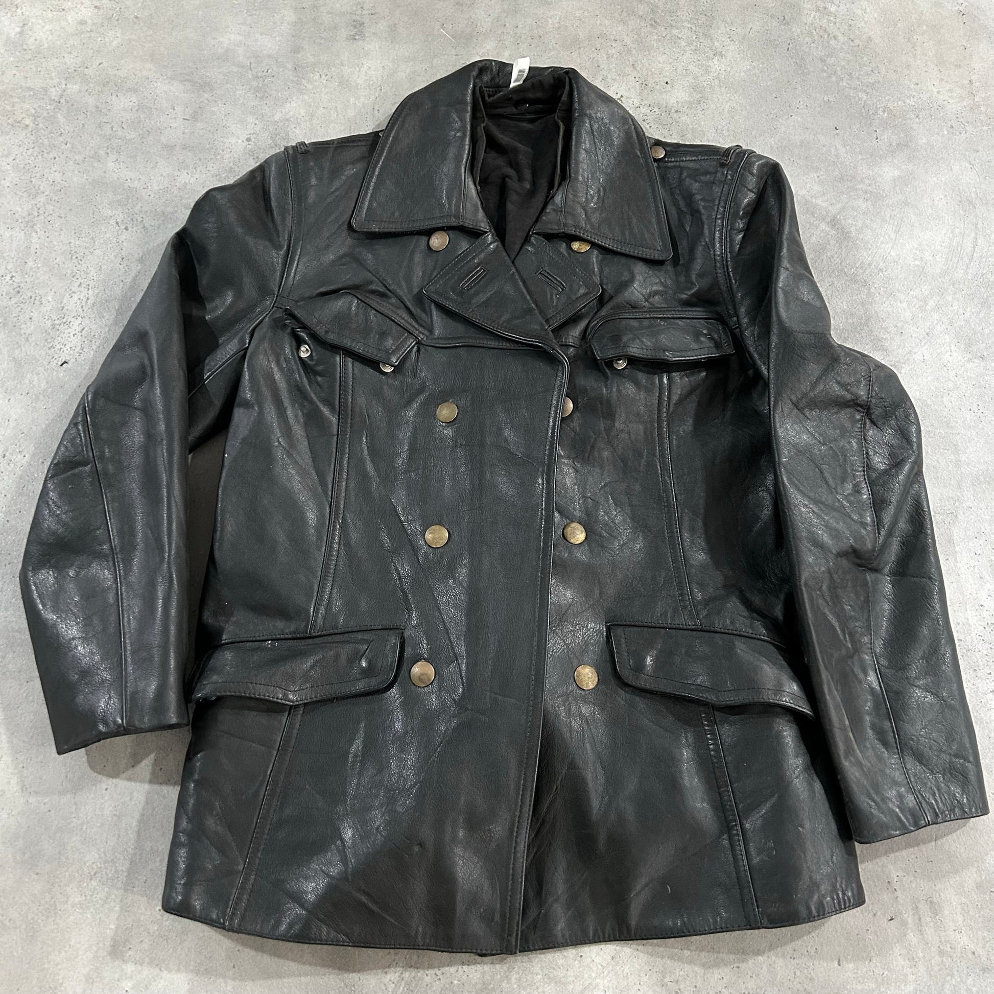 Vintage 70s-90s Germany Military Mid-Length Leather Jackets