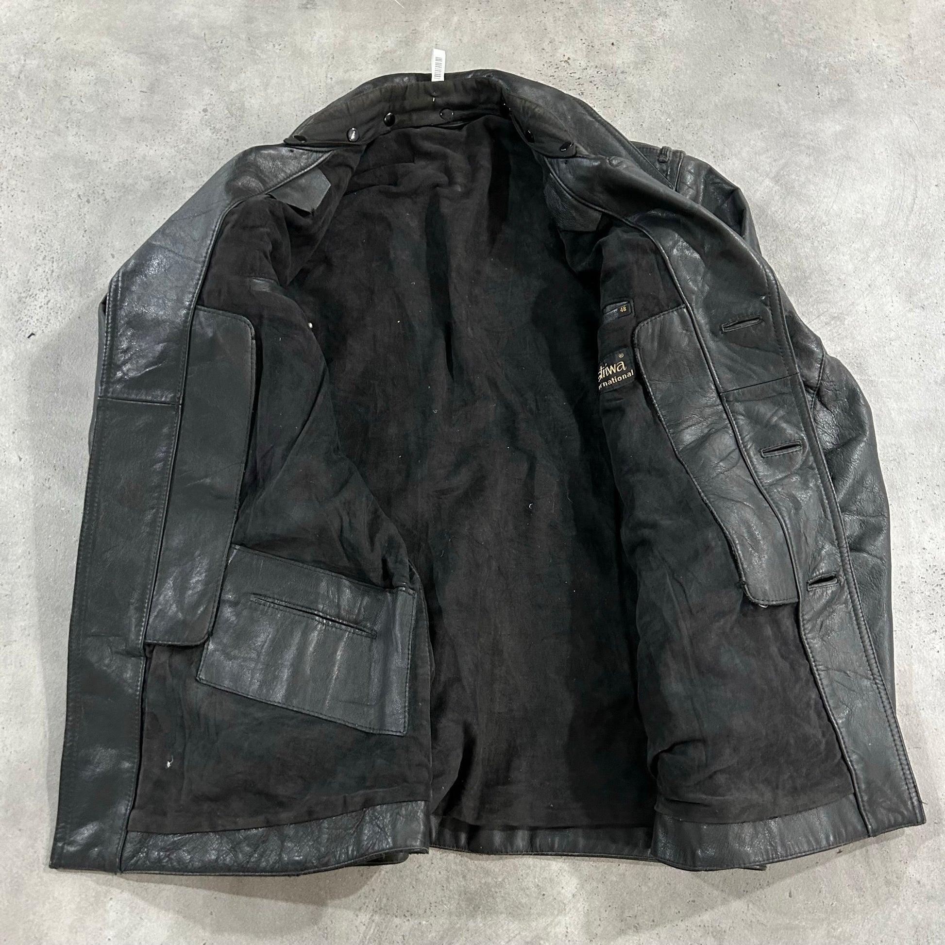 Vintage 70s-90s Germany Military Mid-Length Leather Jackets