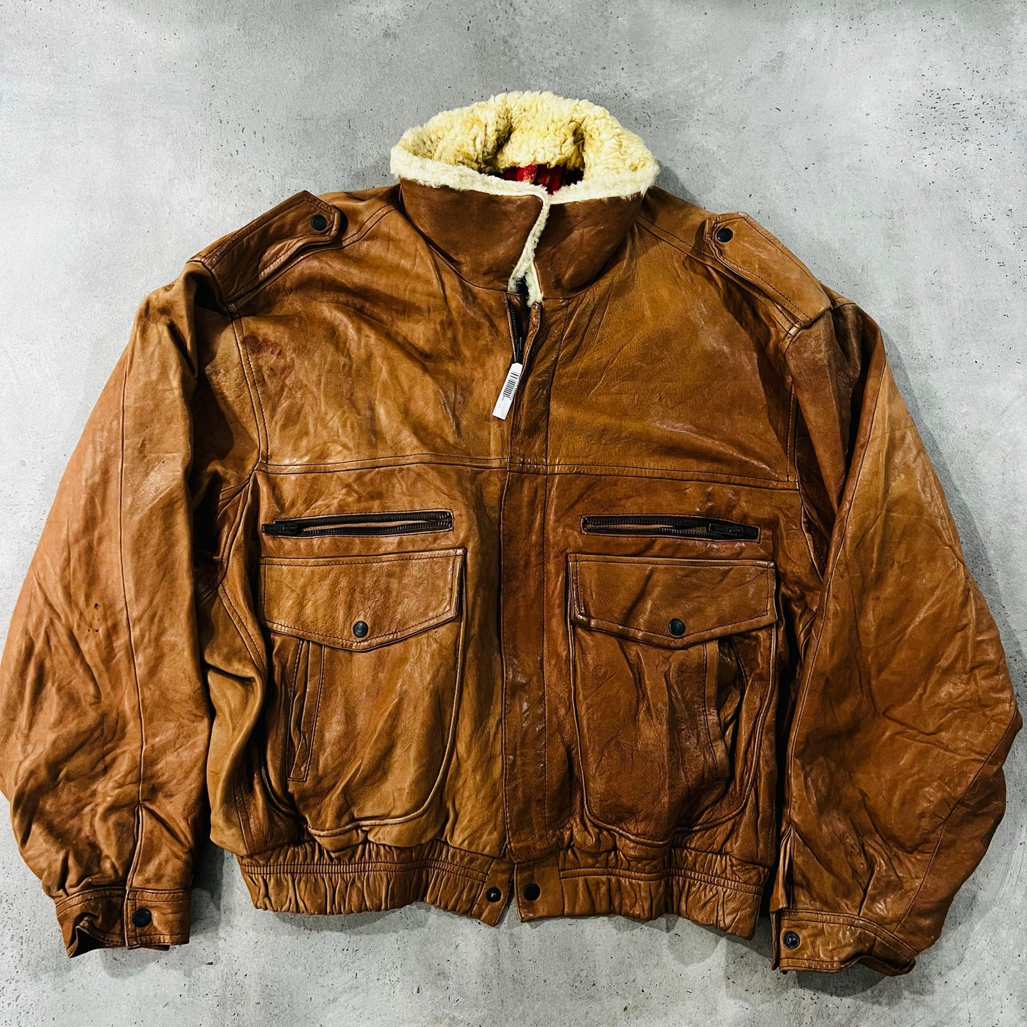 Vintage 70s-90s Spain Military Flight Leather Jackets
