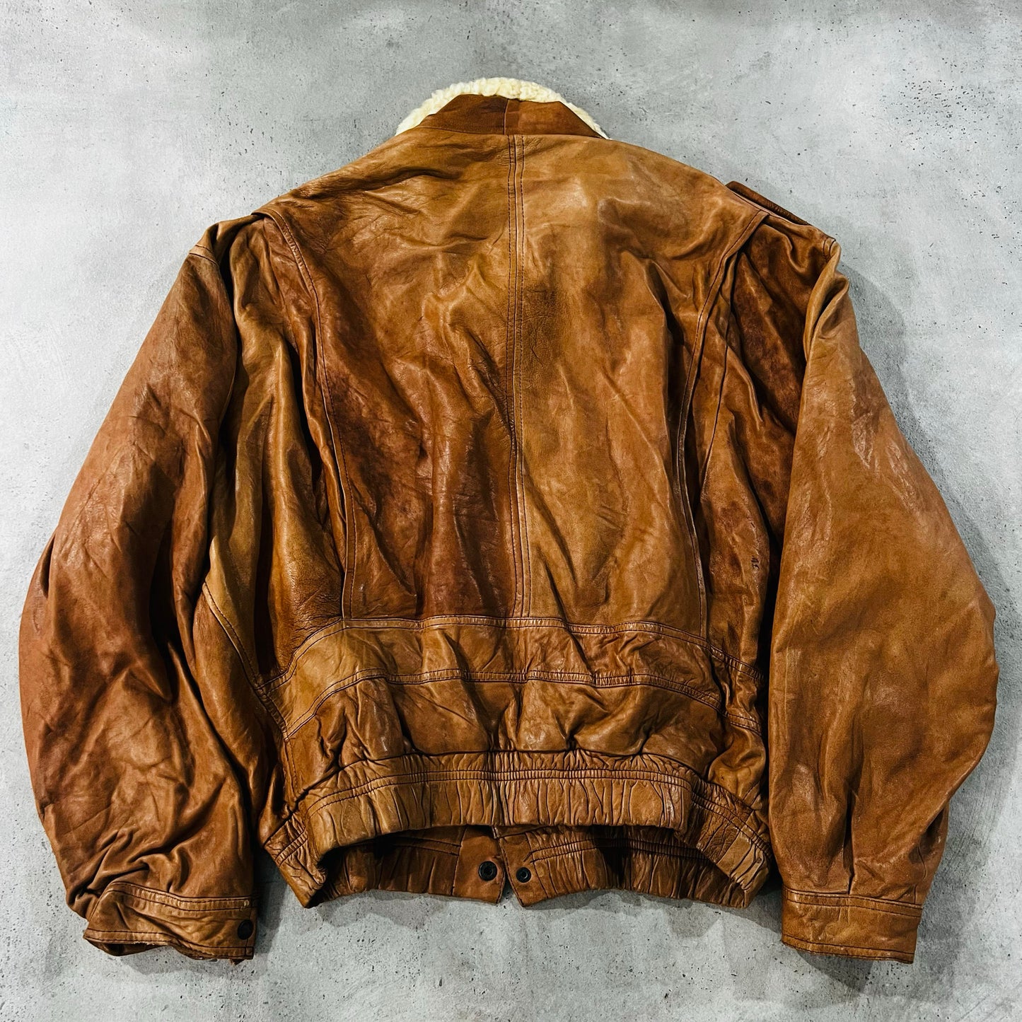 Vintage 70s-90s Spain Military Flight Leather Jackets