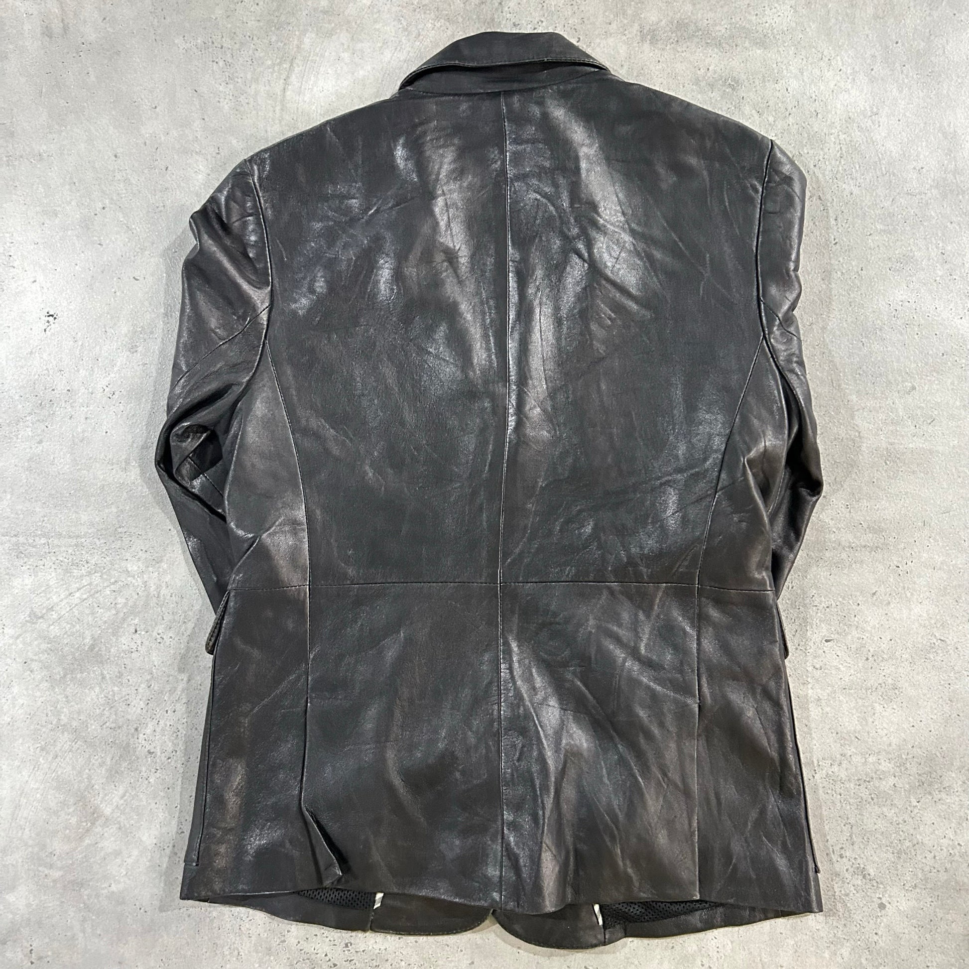 Vintage Italy Burberry Pre-owned Luxury Leather Jackets