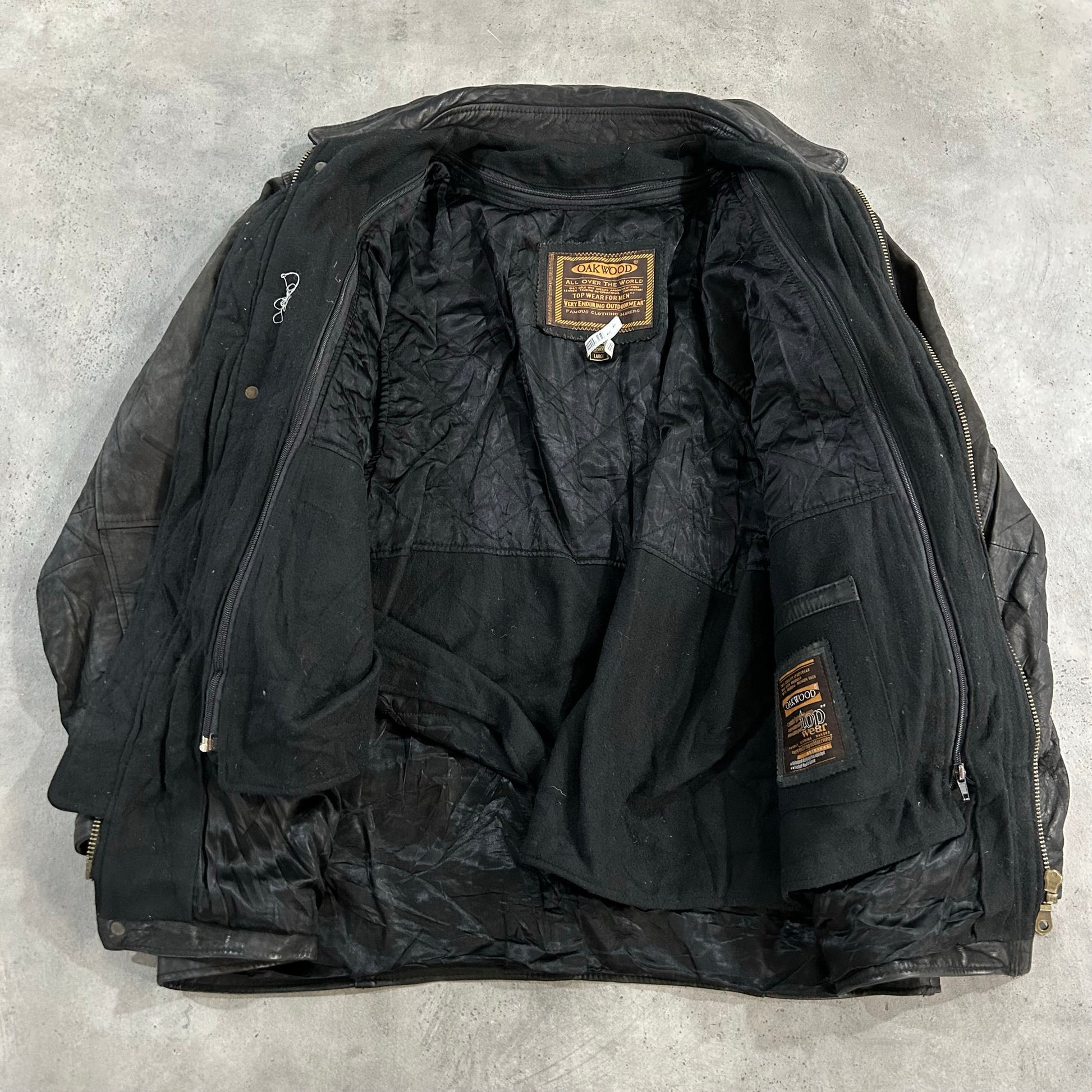 Vintage 70s-90s Oakwood Mid-Length Leather Jackets