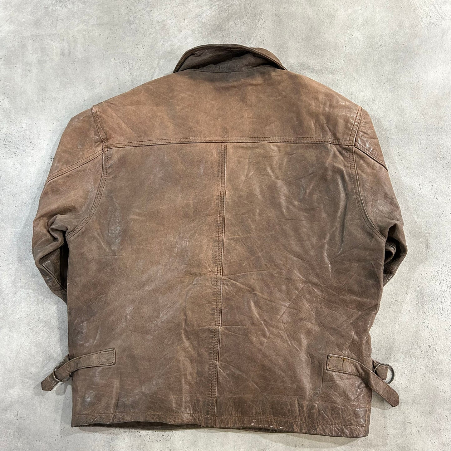 Vintage France Workwear Leather Jackets
