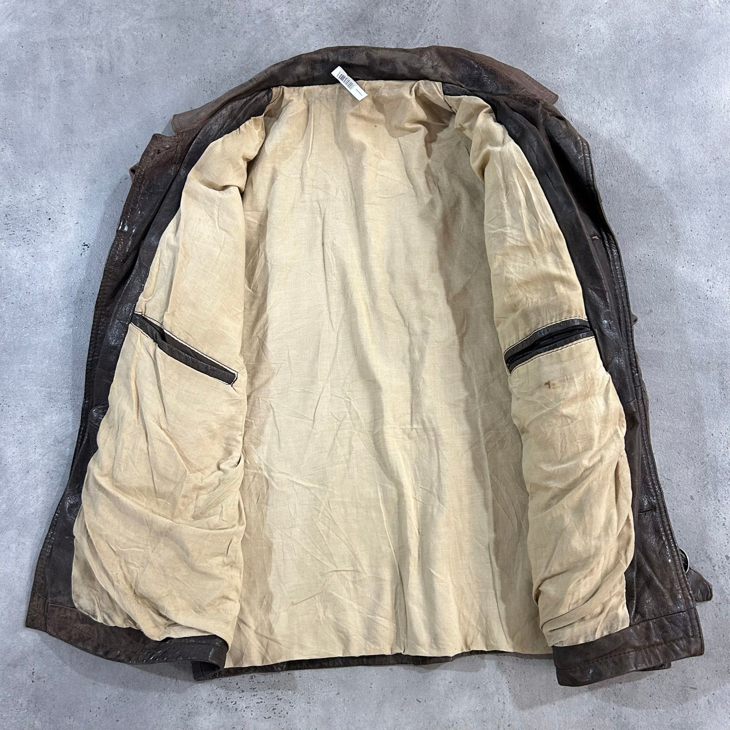 Vintage France Workwear Leather Jackets