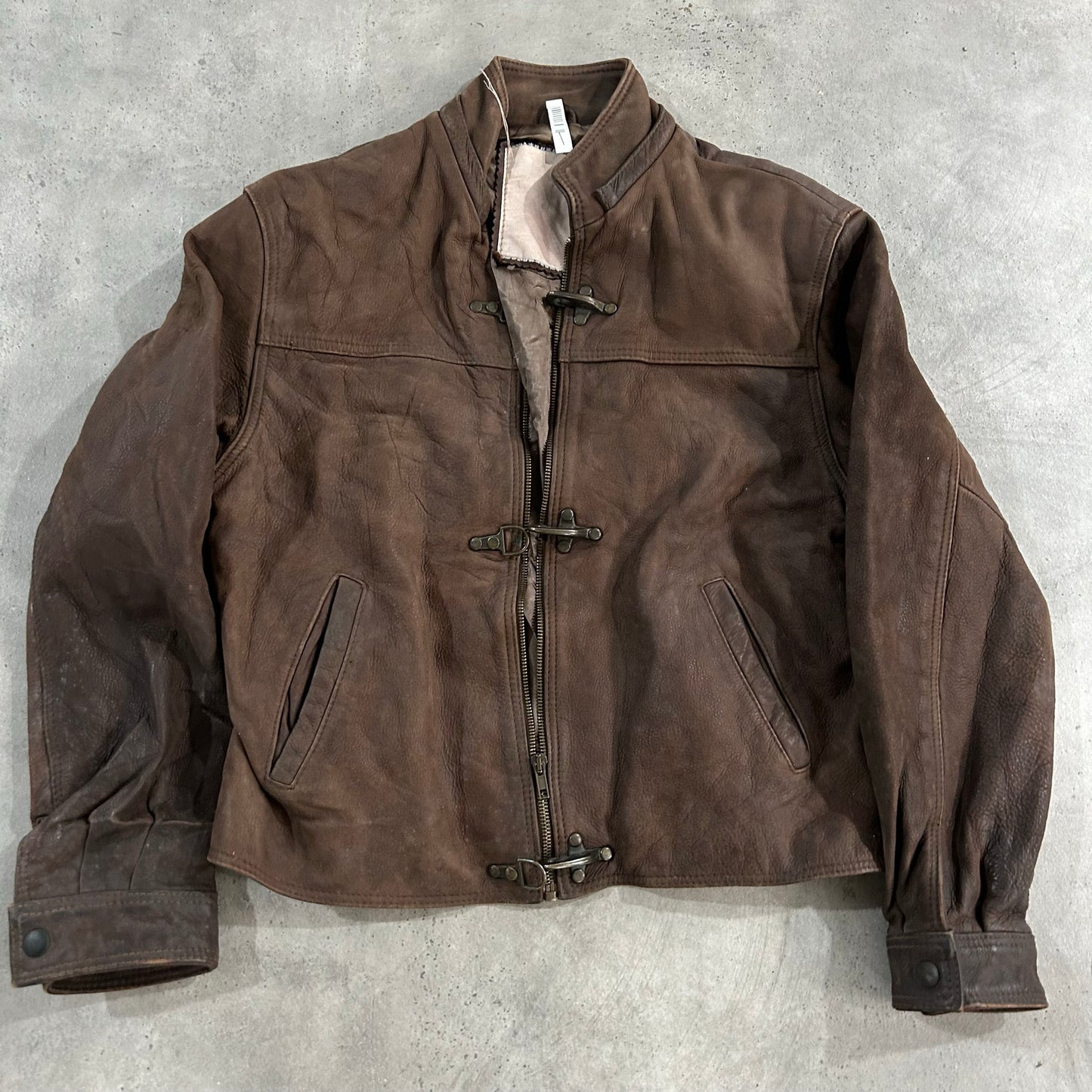 Vintage 70s-90s France Chevignon Workwear Leather Jackets