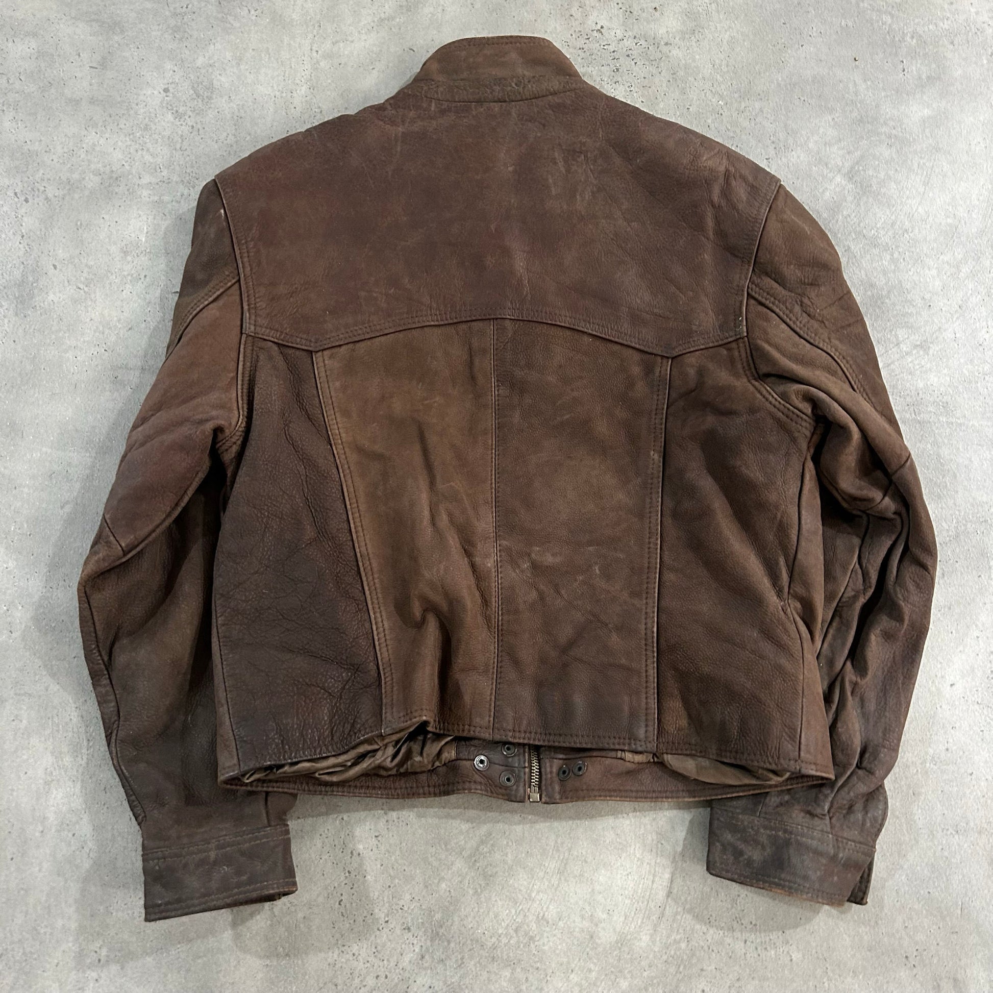 Vintage 70s-90s France Chevignon Workwear Leather Jackets