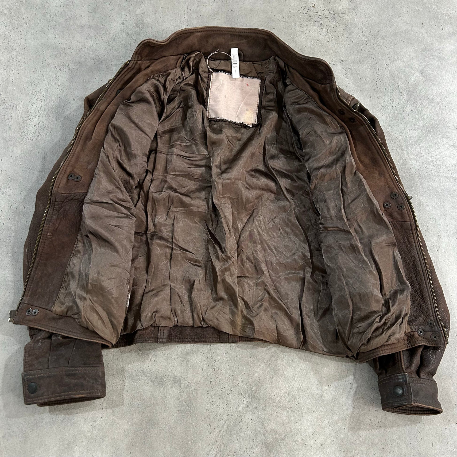 Vintage 70s-90s France Chevignon Workwear Leather Jackets