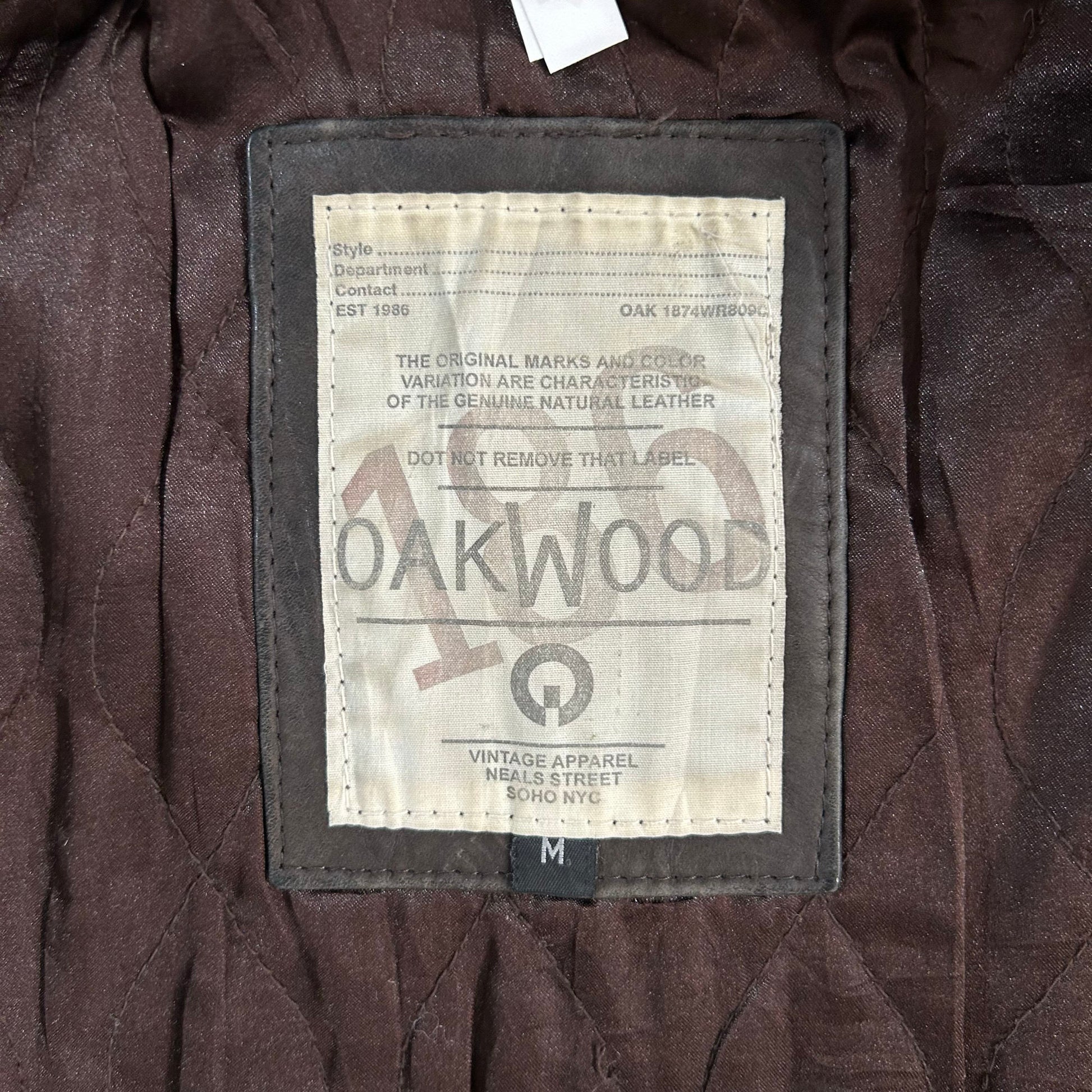 Vintage Oakwood Retro Leather Jackets