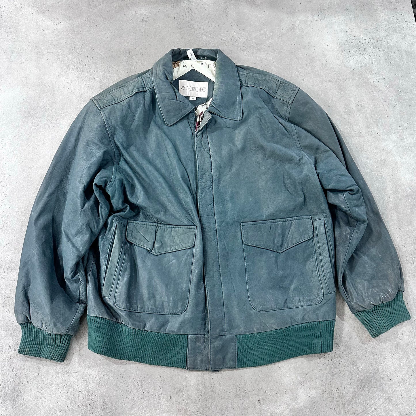 Vintage 70s-90s Mexico Military A-2 Leather Jackets