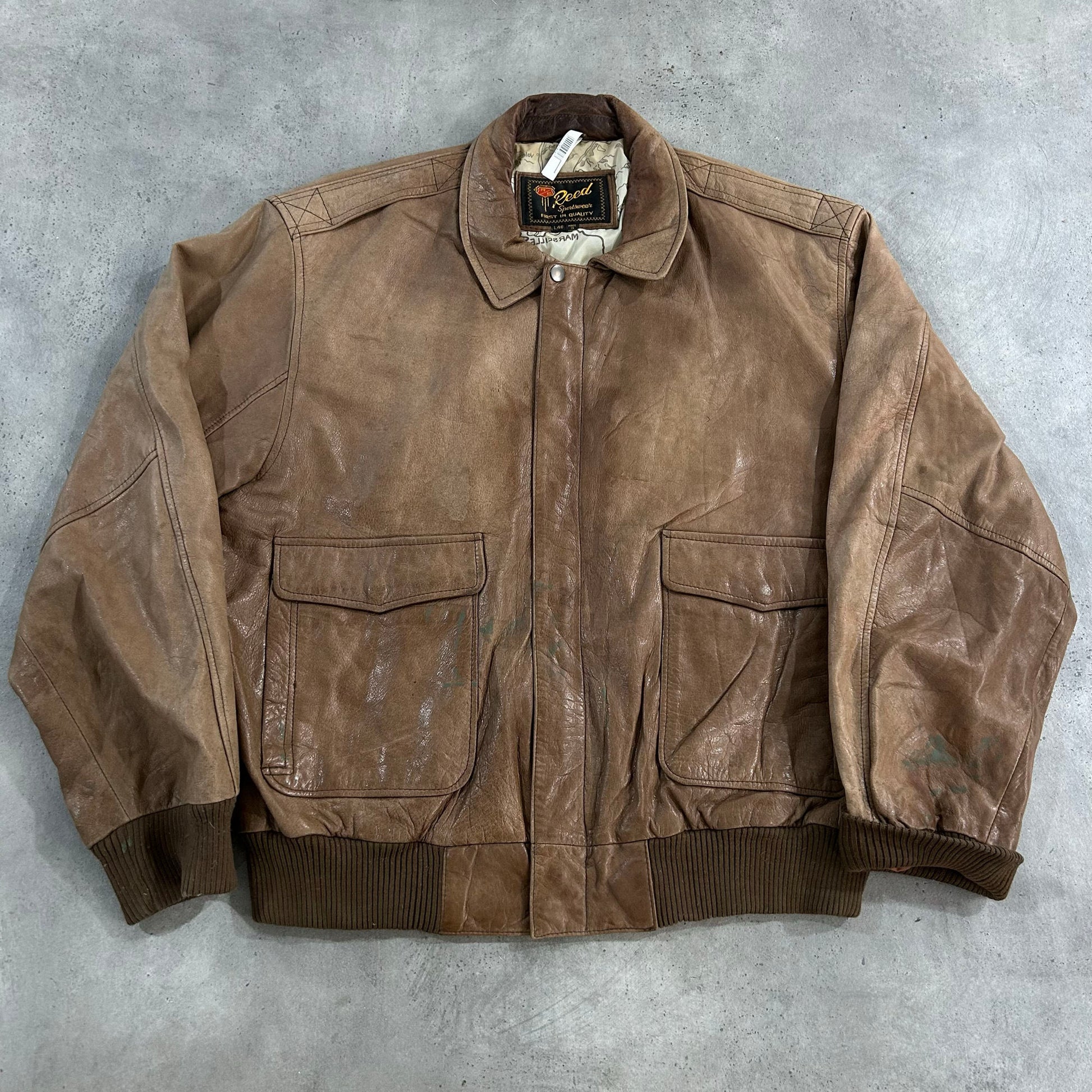 Vintage 70s-90s South Korea Military A-2 Leather Jackets