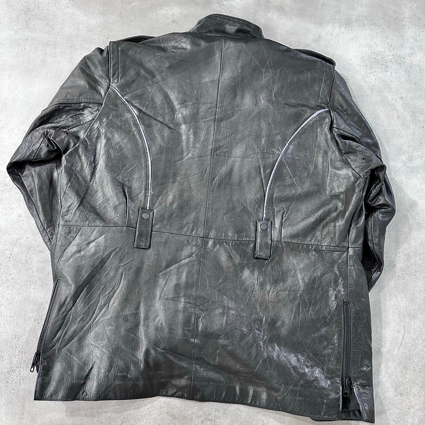 Vintage 70s-90s Sweden Military Mid-Length Leather Jackets