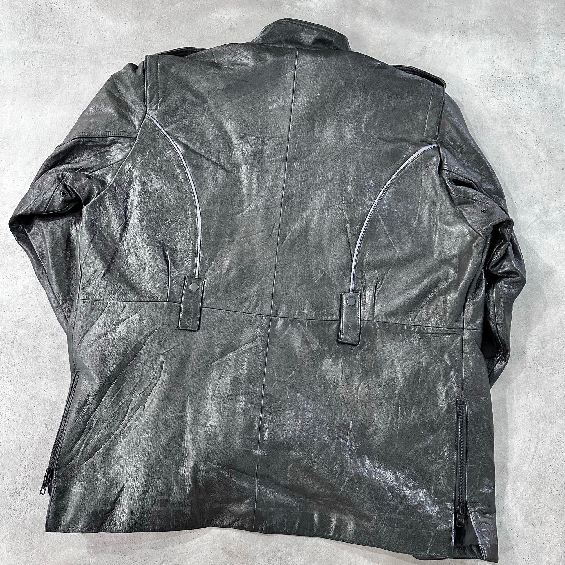 Vintage 70s-90s Sweden Military Mid-Length Leather Jackets