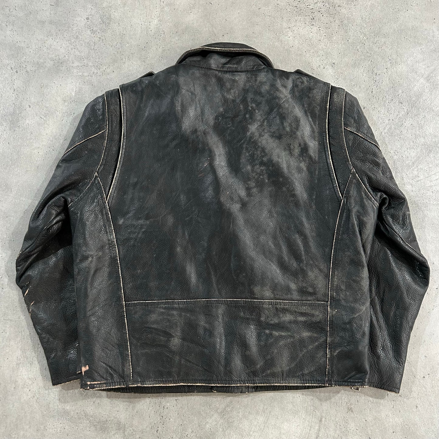 Vintage 70s-90s Italy Double Rider Leather Jackets