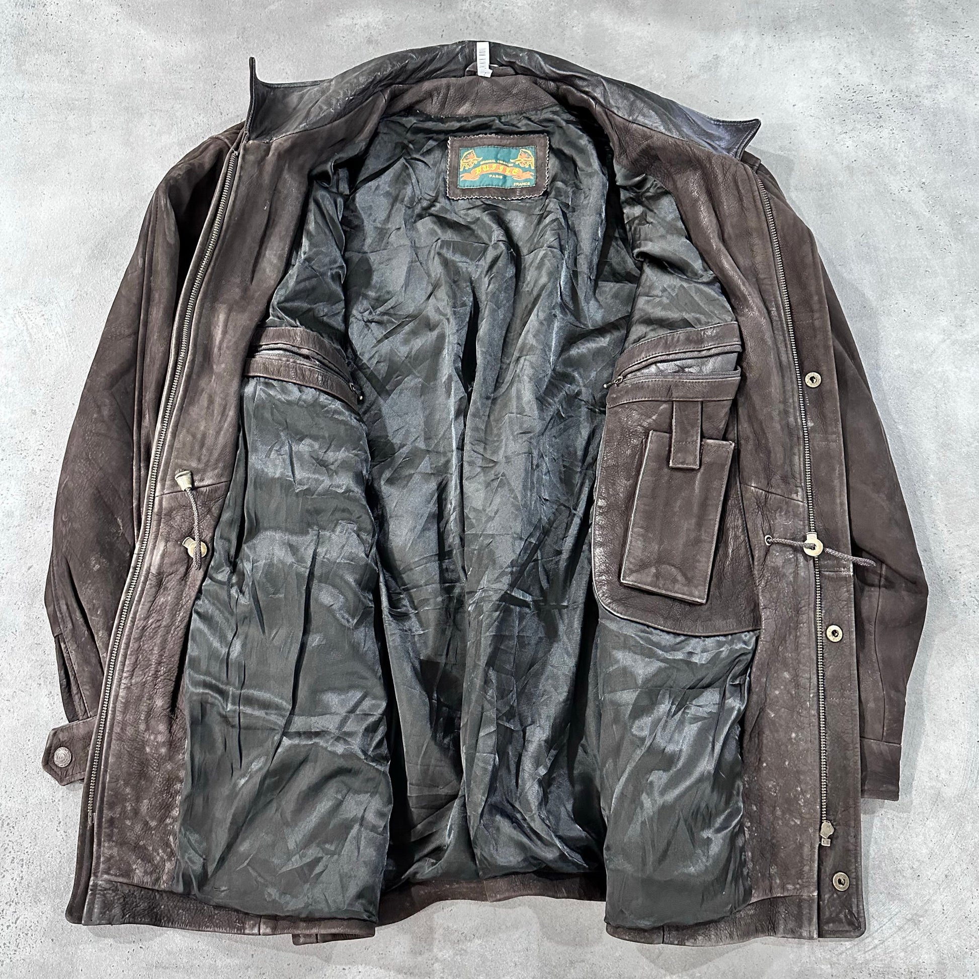 Vintage 70s-90s France Redskins Mid-Length Leather Jackets